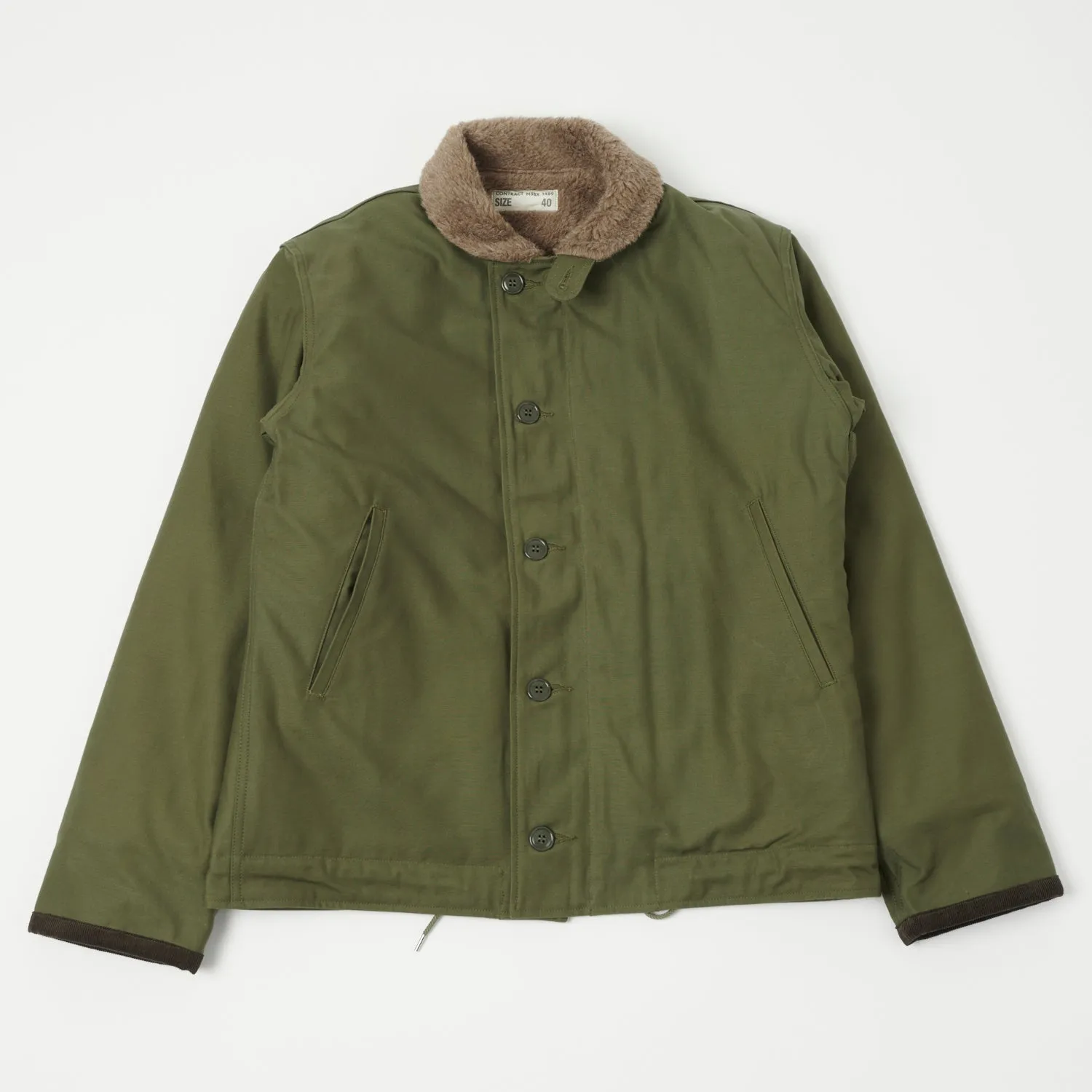 Buzz Rickson's U.S. Navy N-1 Deck Jacket - Olive sold by Son of a Stag