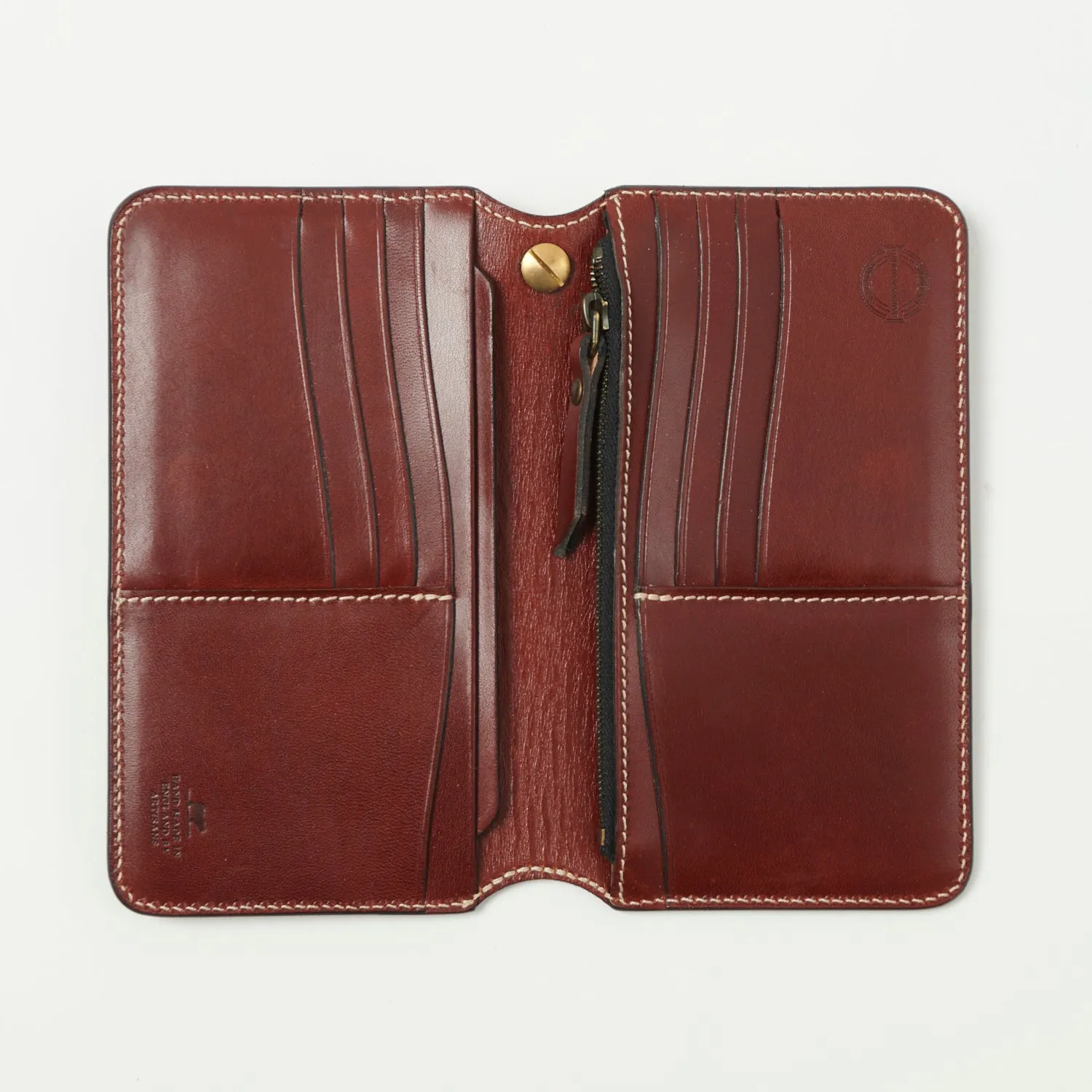 Barnes & Moore 'Roadster' Long Wallet - Tarnsjo Dark Cherry sold by Son of a Stag product image thumbnail 3