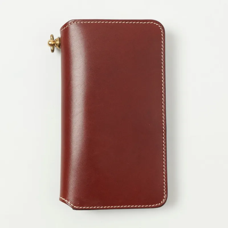 Barnes & Moore 'Roadster' Long Wallet - Tarnsjo Dark Cherry sold by Son of a Stag