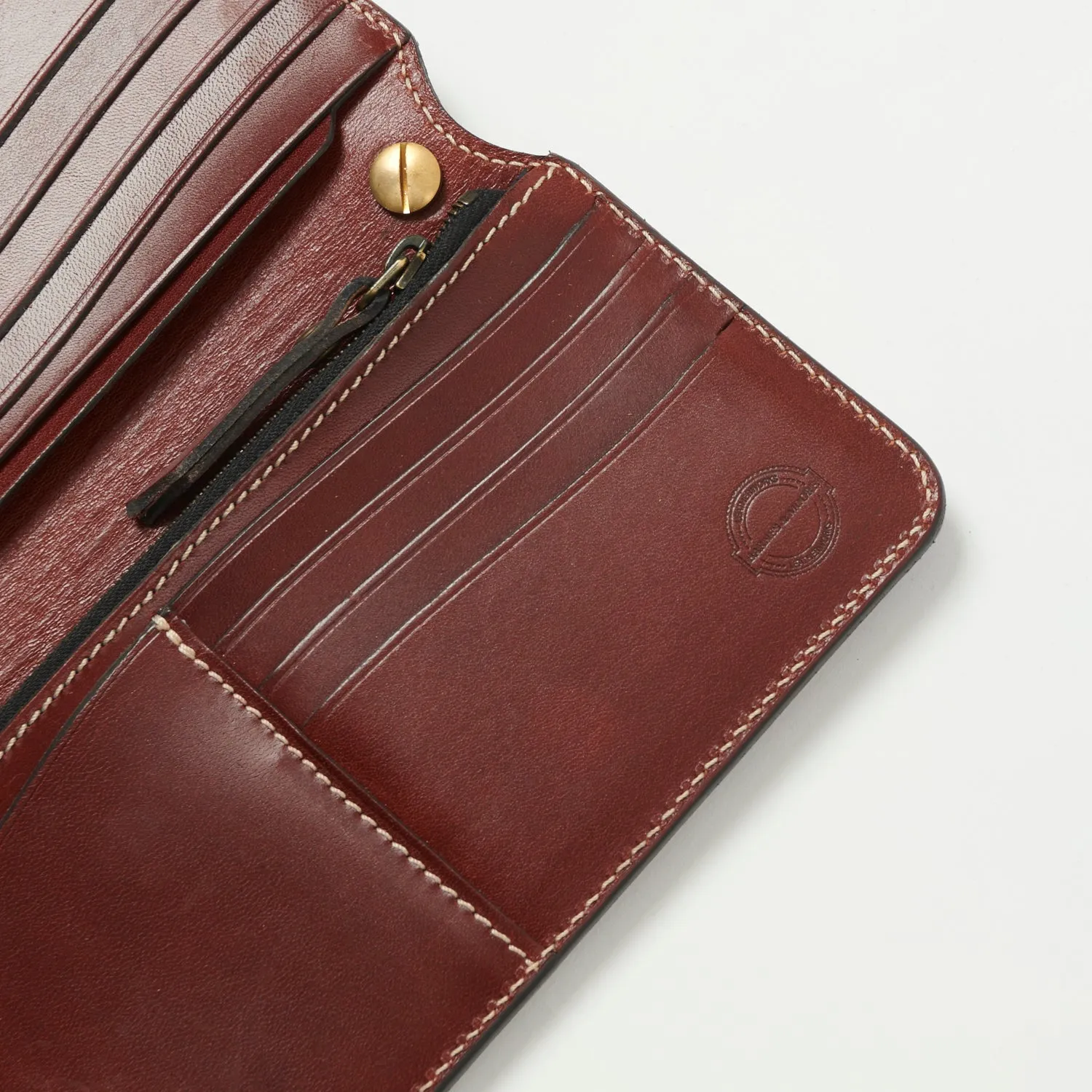 Barnes & Moore 'Roadster' Long Wallet - Tarnsjo Dark Cherry sold by Son of a Stag product image thumbnail 2