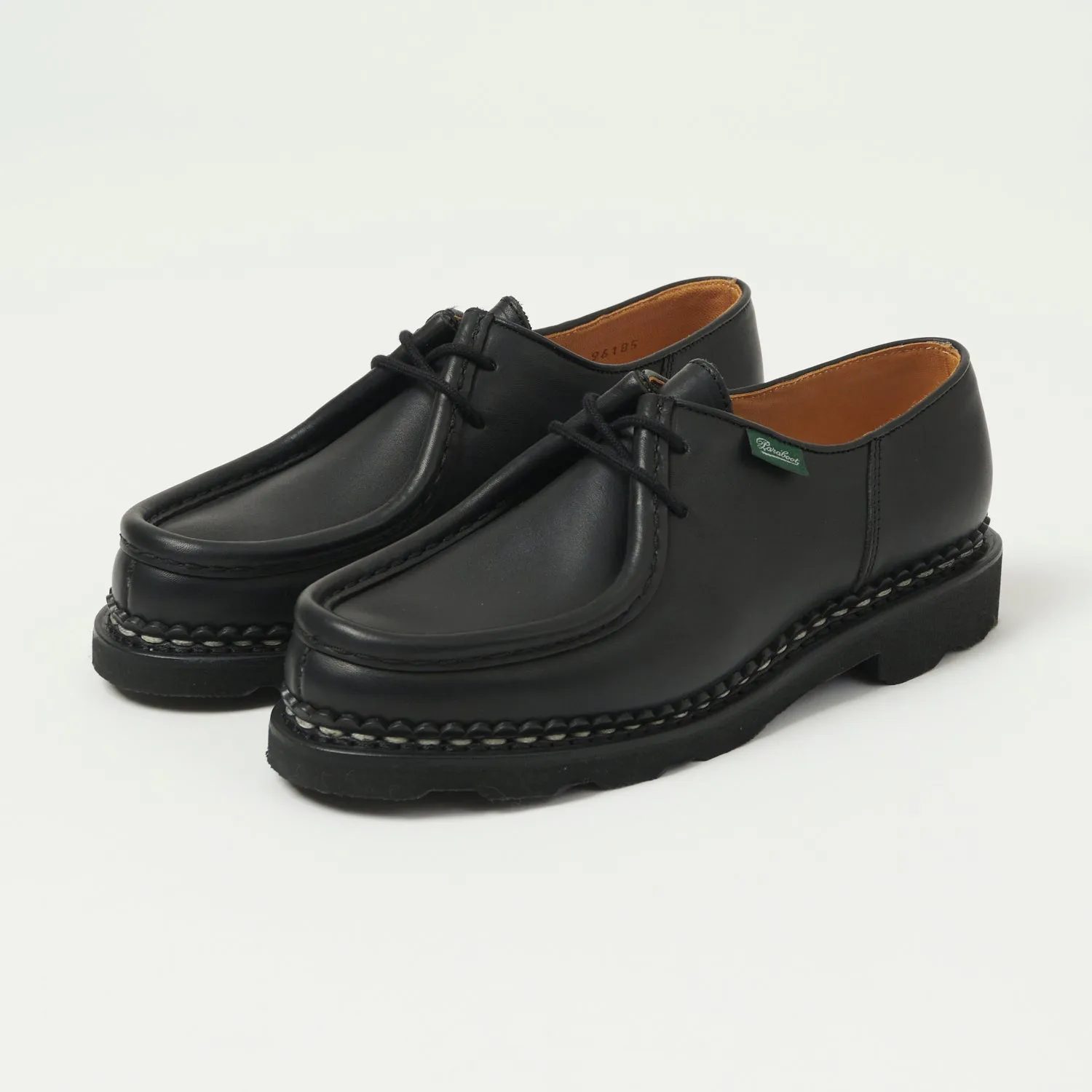 Paraboot Michael Griff II Shoe (W) - Black Lisse Noir sold by Son of a Stag