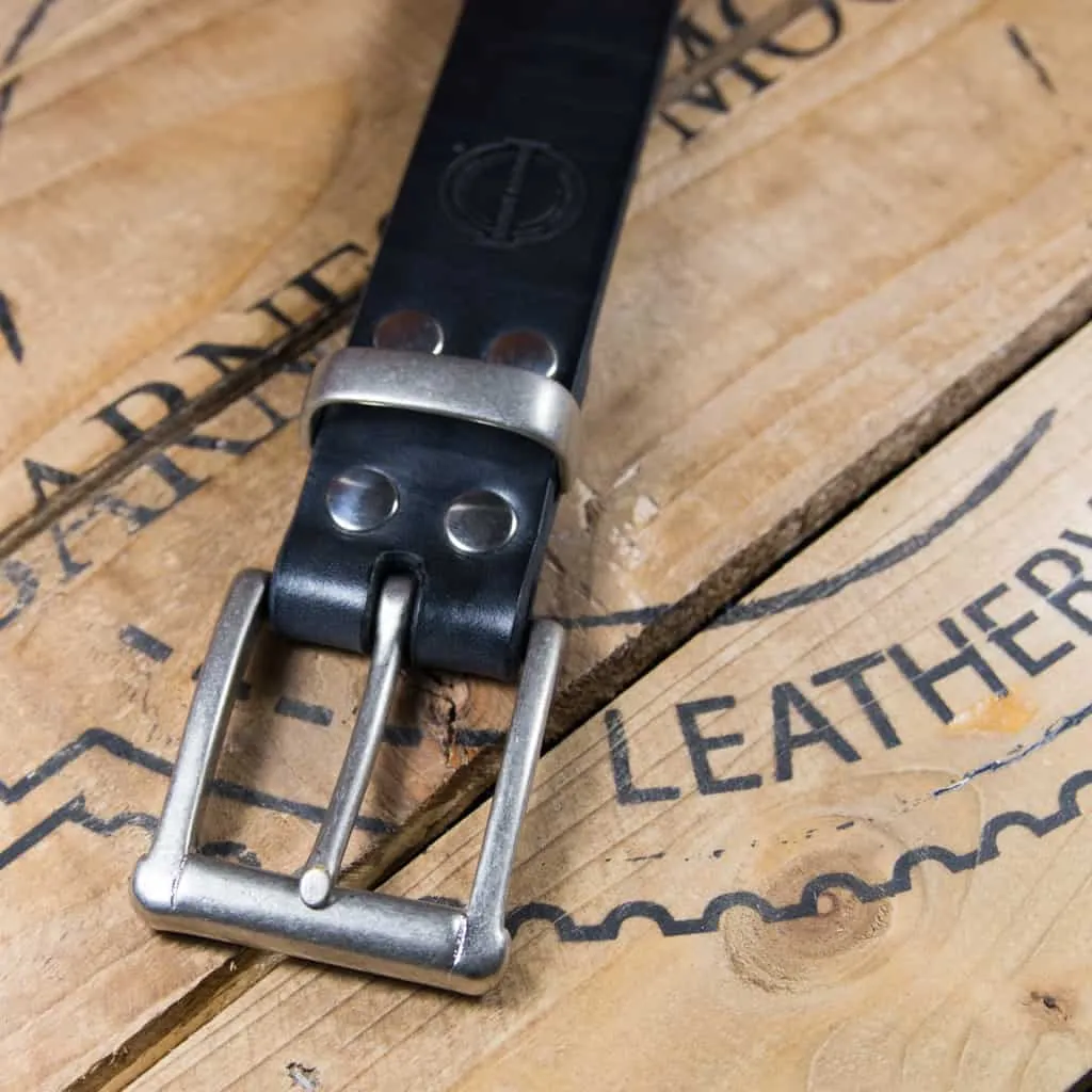 Barnes & Moore Garrison Belt - Black/Nickel sold by Son of a Stag product image thumbnail 4