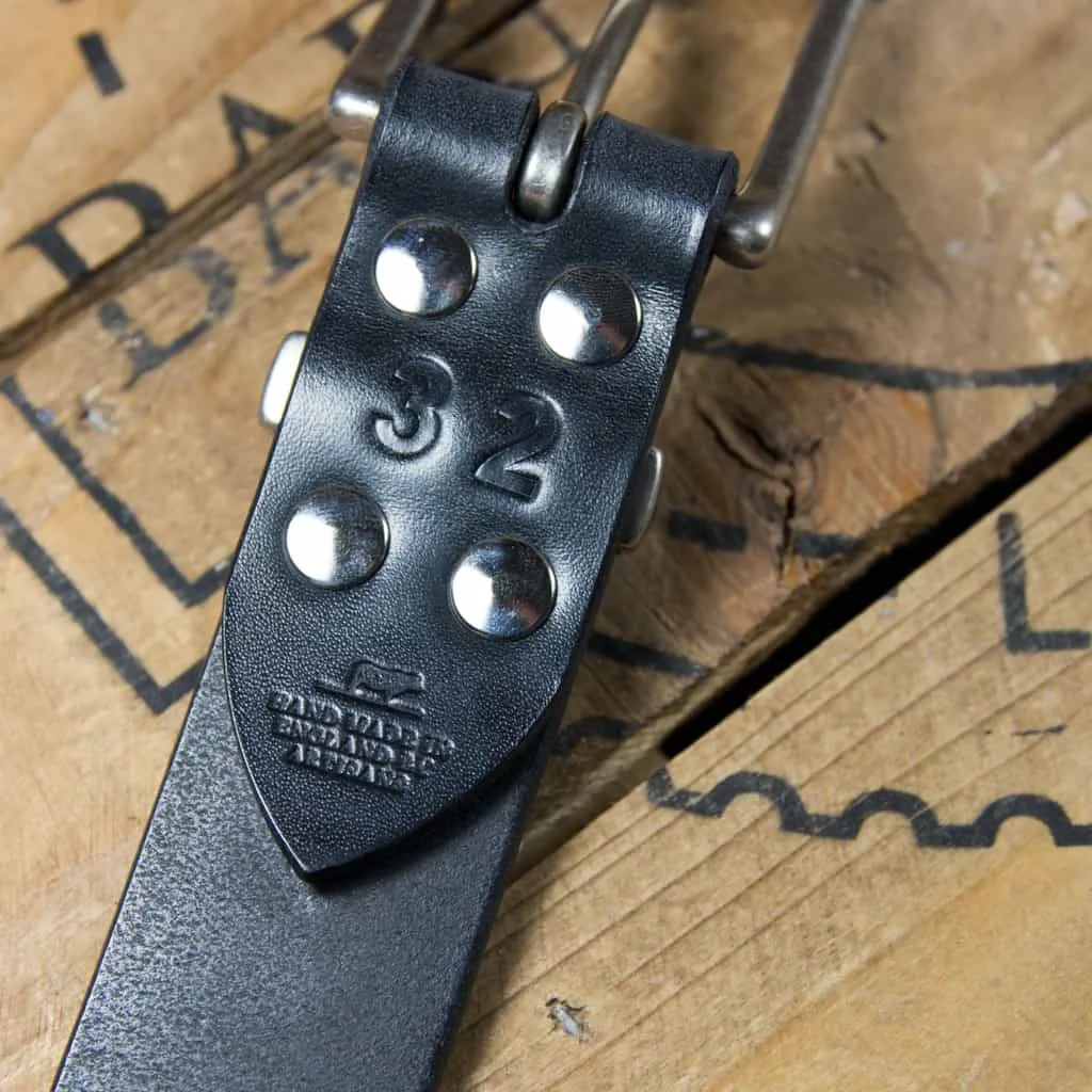 Barnes & Moore Garrison Belt - Black/Nickel sold by Son of a Stag product image thumbnail 5