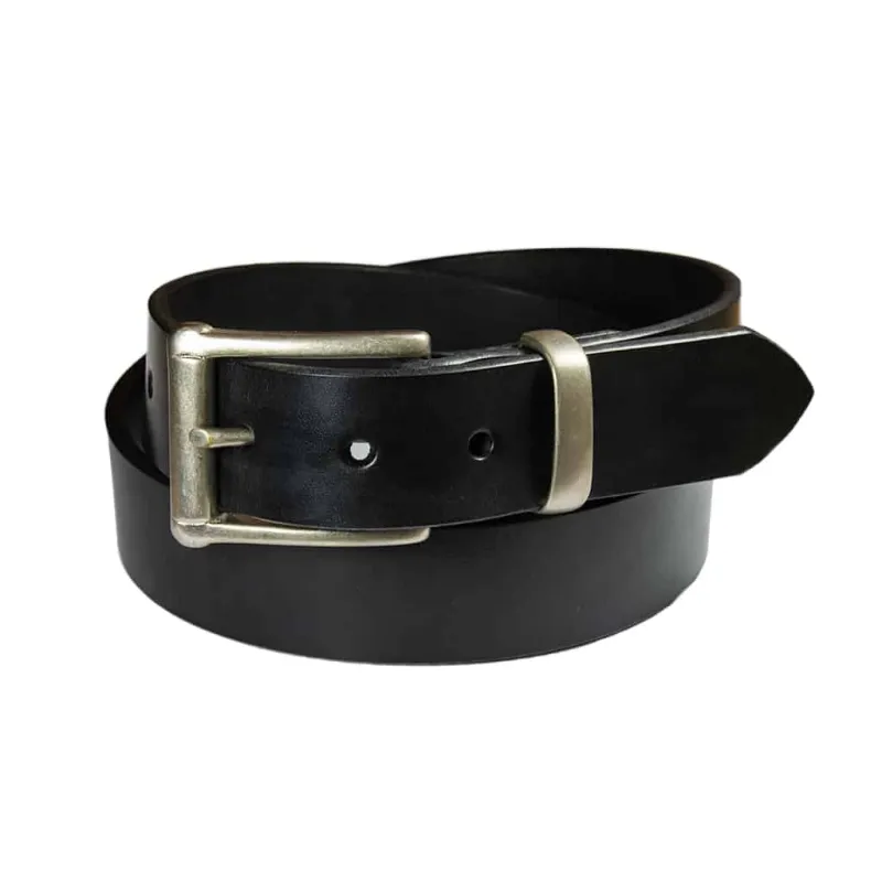 Barnes & Moore Garrison Belt - Black/Nickel sold by Son of a Stag