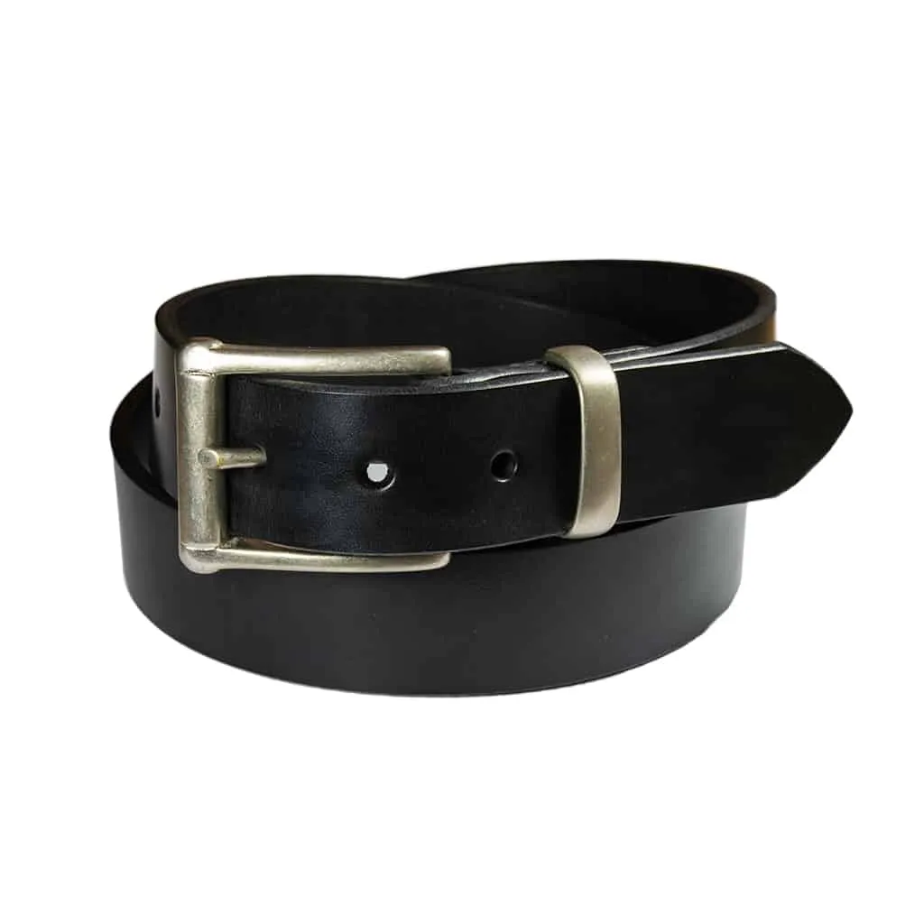 Barnes & Moore Garrison Belt - Black/Nickel sold by Son of a Stag