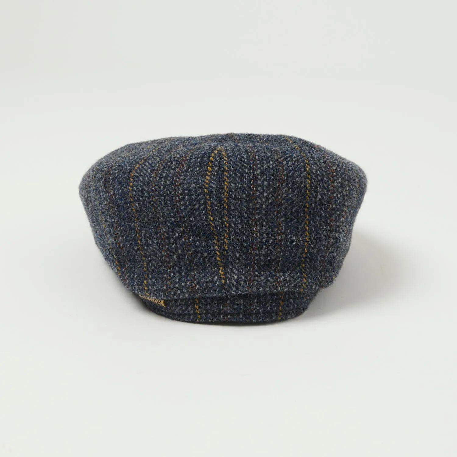 Stetson Hatteras Virgin Wool Flat Cap - Blue Stripe sold by Son of a Stag product image thumbnail 3