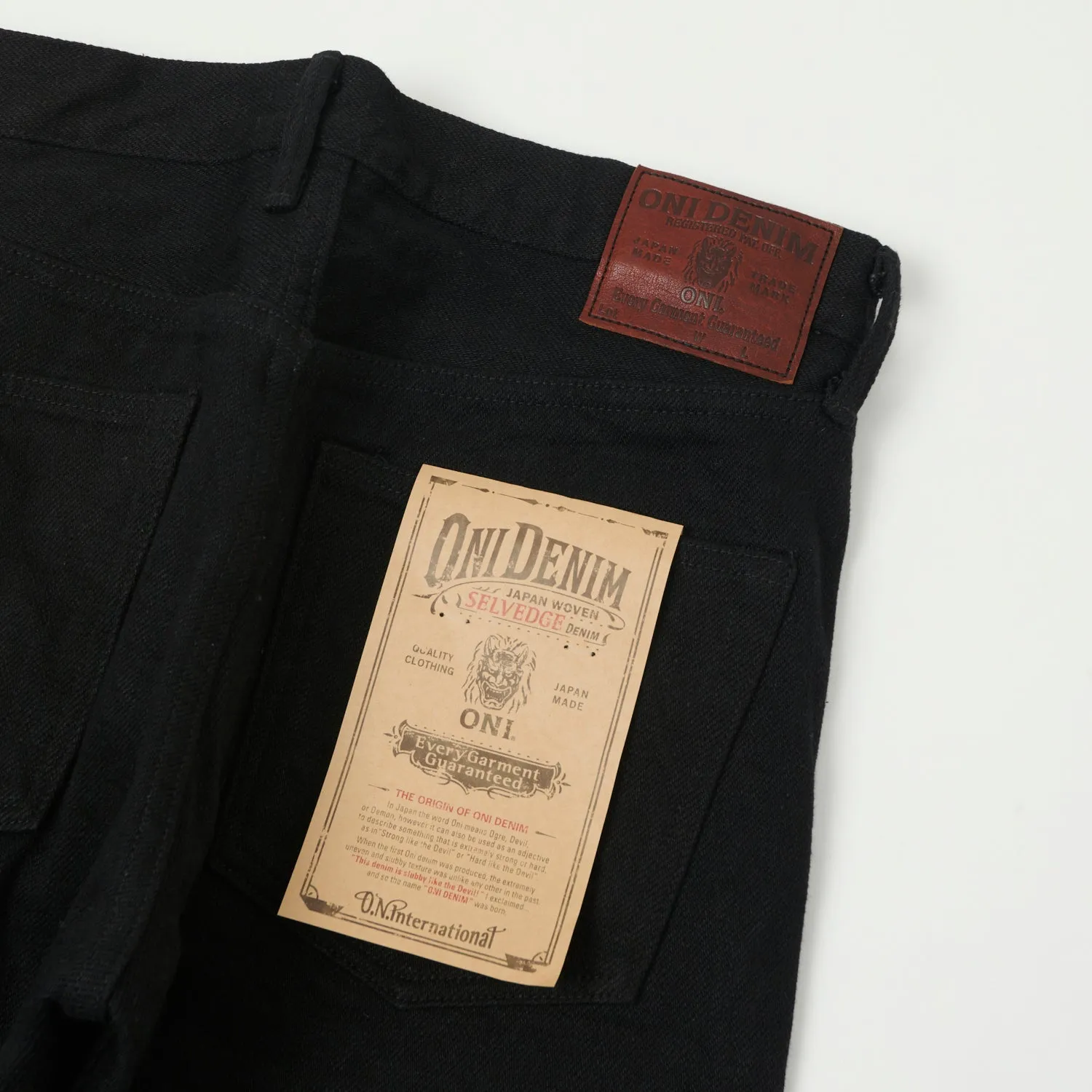 ONI Denim 288ZR-BKBK 20oz Secret Denim Loose Straight Jean - Black One Wash sold by Son of a Stag product image thumbnail 2
