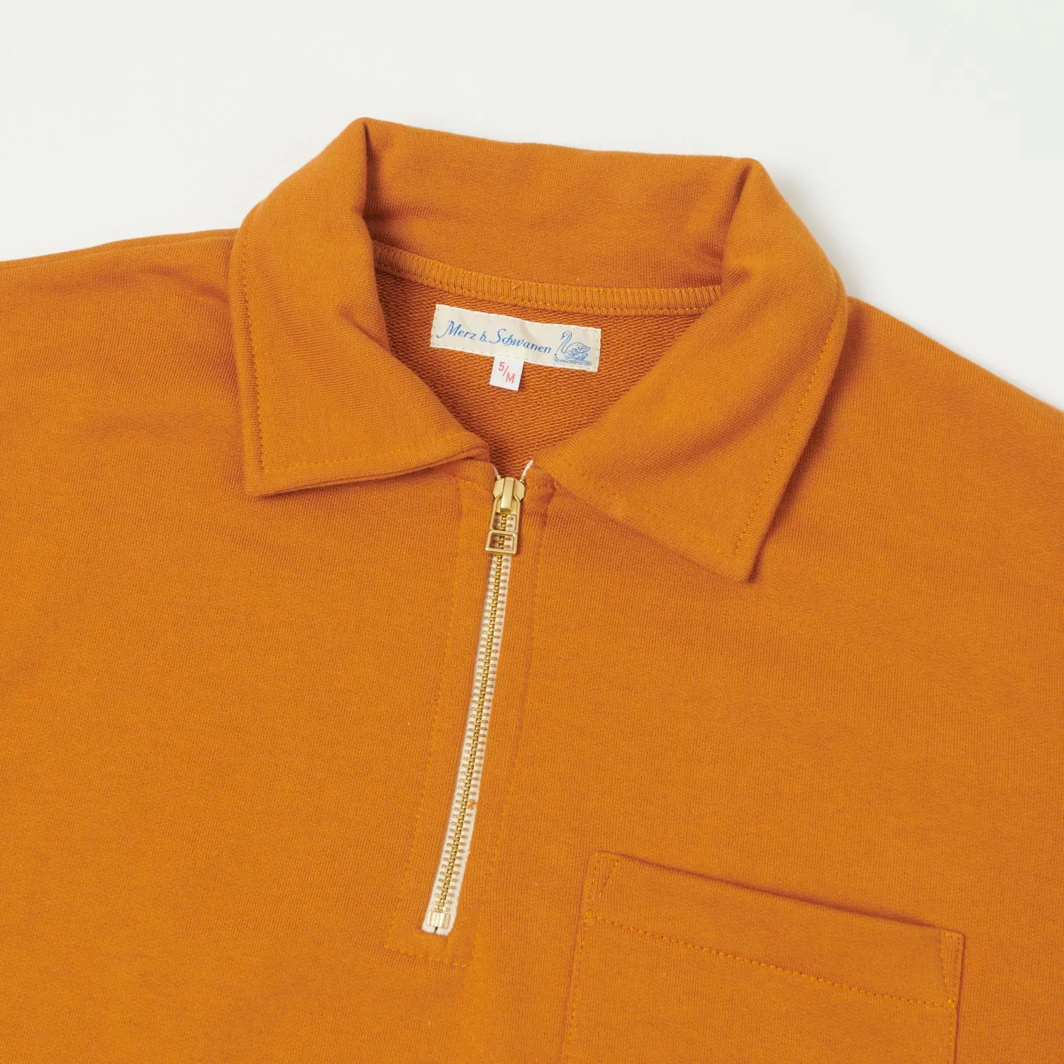 Merz b. Schwanen 342Z Half Zip Sweatshirt - Desert Sun sold by Son of a Stag product image thumbnail 2