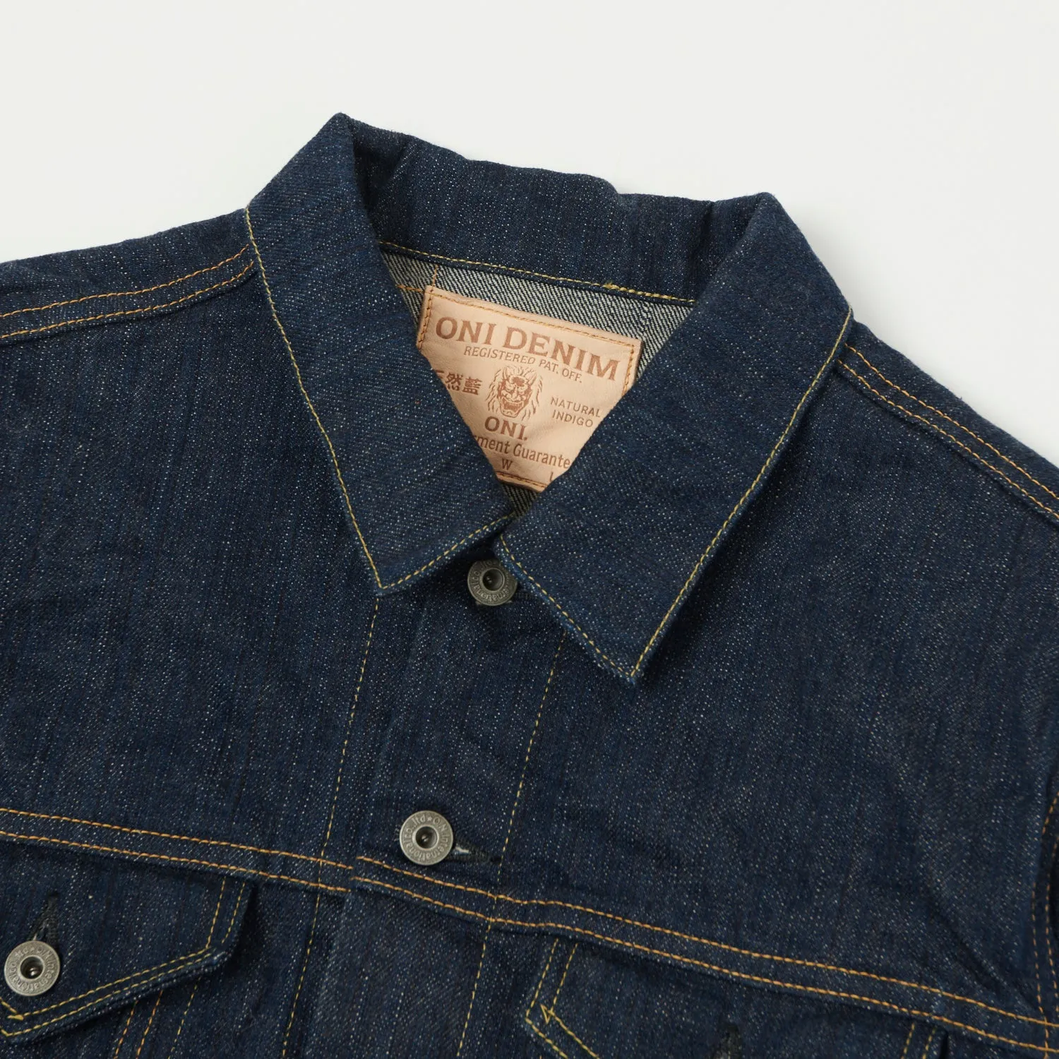 ONI Denim 02527P Kiwami 16oz Type III Denim Jacket - One Wash sold by Son of a Stag product image thumbnail 2