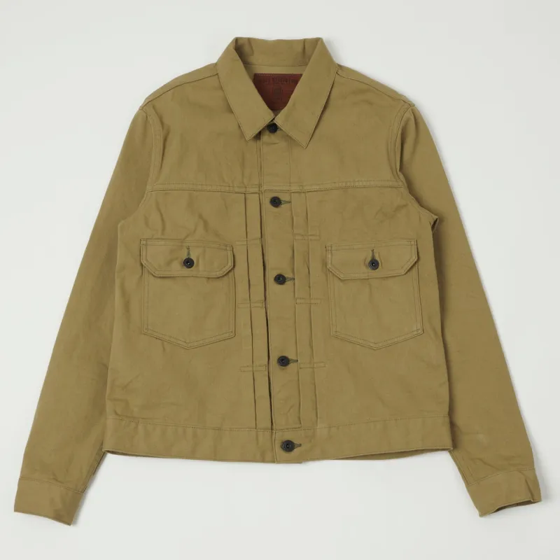 ONI Denim 02517-BRD 'British Drill' Type-II Denim Jacket - Tan One Wash sold by Son of a Stag