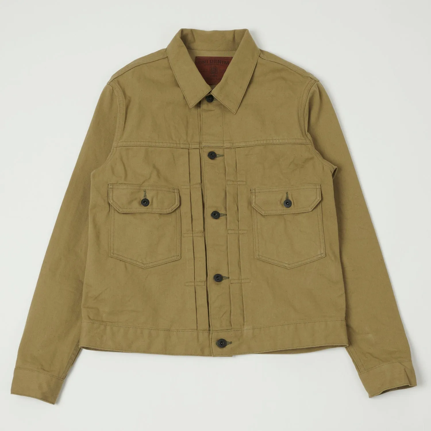 ONI Denim 02517-BRD 'British Drill' Type-II Denim Jacket - Tan One Wash sold by Son of a Stag