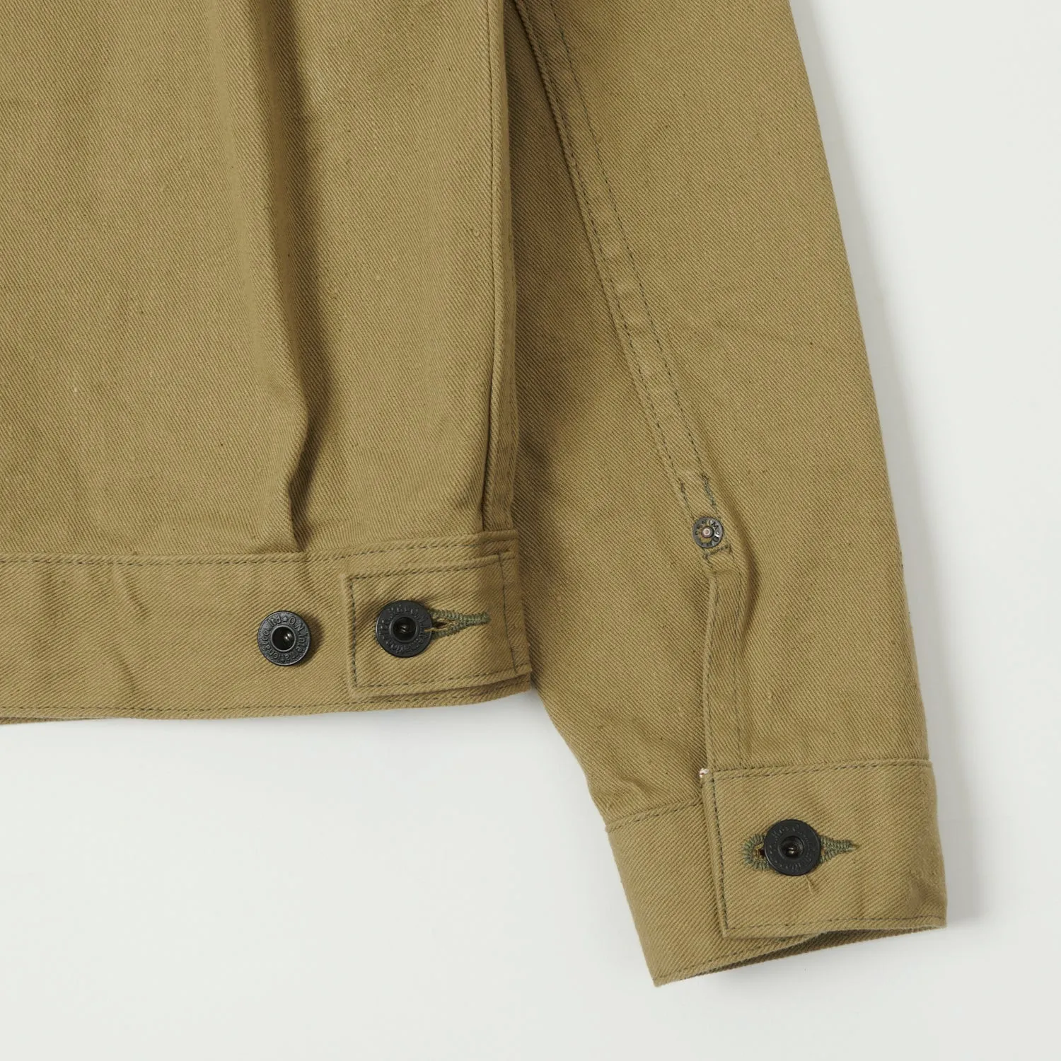 ONI Denim 02517-BRD 'British Drill' Type-II Denim Jacket - Tan One Wash sold by Son of a Stag product image thumbnail 5