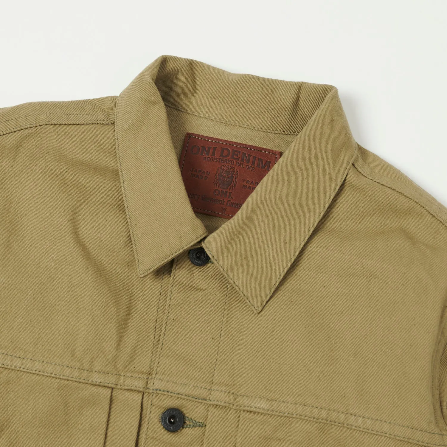 ONI Denim 02517-BRD 'British Drill' Type-II Denim Jacket - Tan One Wash sold by Son of a Stag product image thumbnail 2