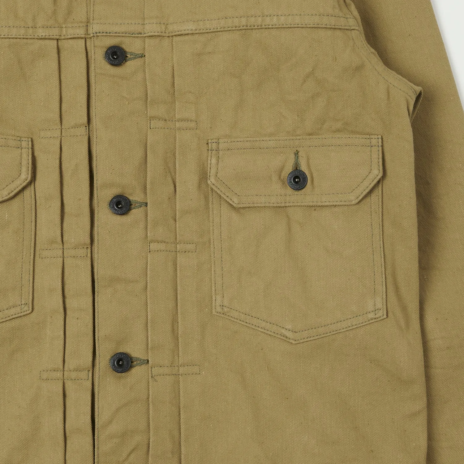 ONI Denim 02517-BRD 'British Drill' Type-II Denim Jacket - Tan One Wash sold by Son of a Stag product image thumbnail 4