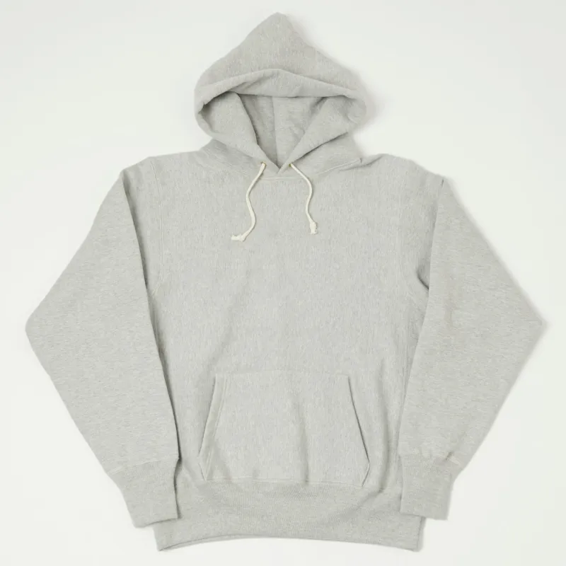 Warehouse & Co 484 Reverse Weave Hooded Sweatshirt - Heather Grey sold by Son of a Stag