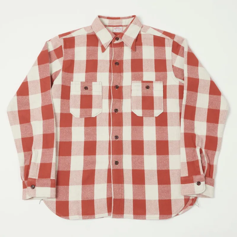 Warehouse & Co 3104 Buffalo Check Flannel Shirt - Red sold by Son of a Stag
