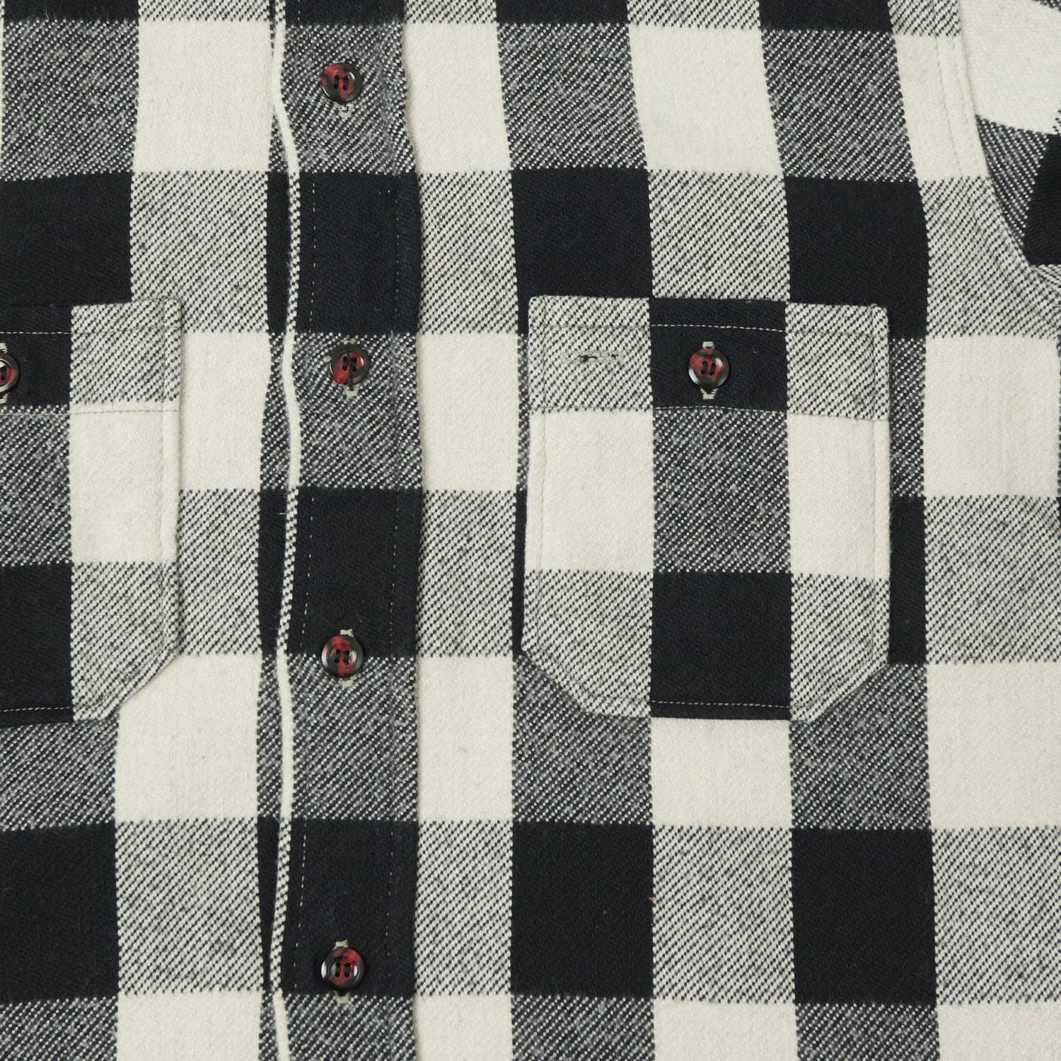 Warehouse & Co 3104 Buffalo Check Flannel Shirt - Black sold by Son of a Stag product image thumbnail 5