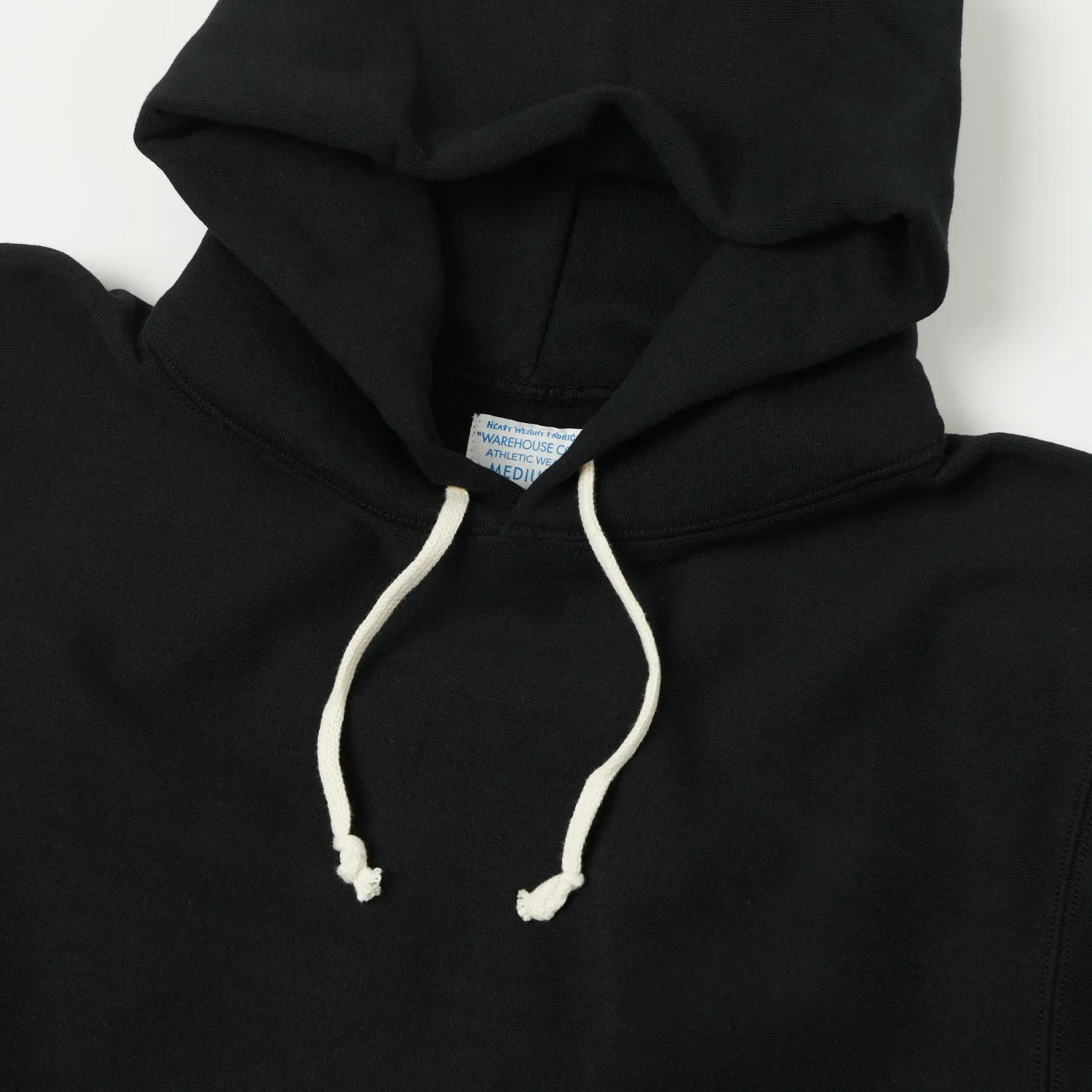 Warehouse & Co 484 Reverse Weave Hooded Sweatshirt - Black sold by Son of a Stag product image thumbnail 2