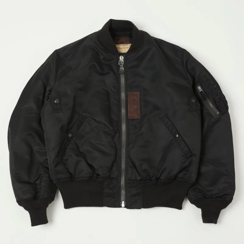 Buzz Rickson's x William Gibson MA-1 'Albert Turner & Co' Flight Jacket - Black sold by Son of a Stag