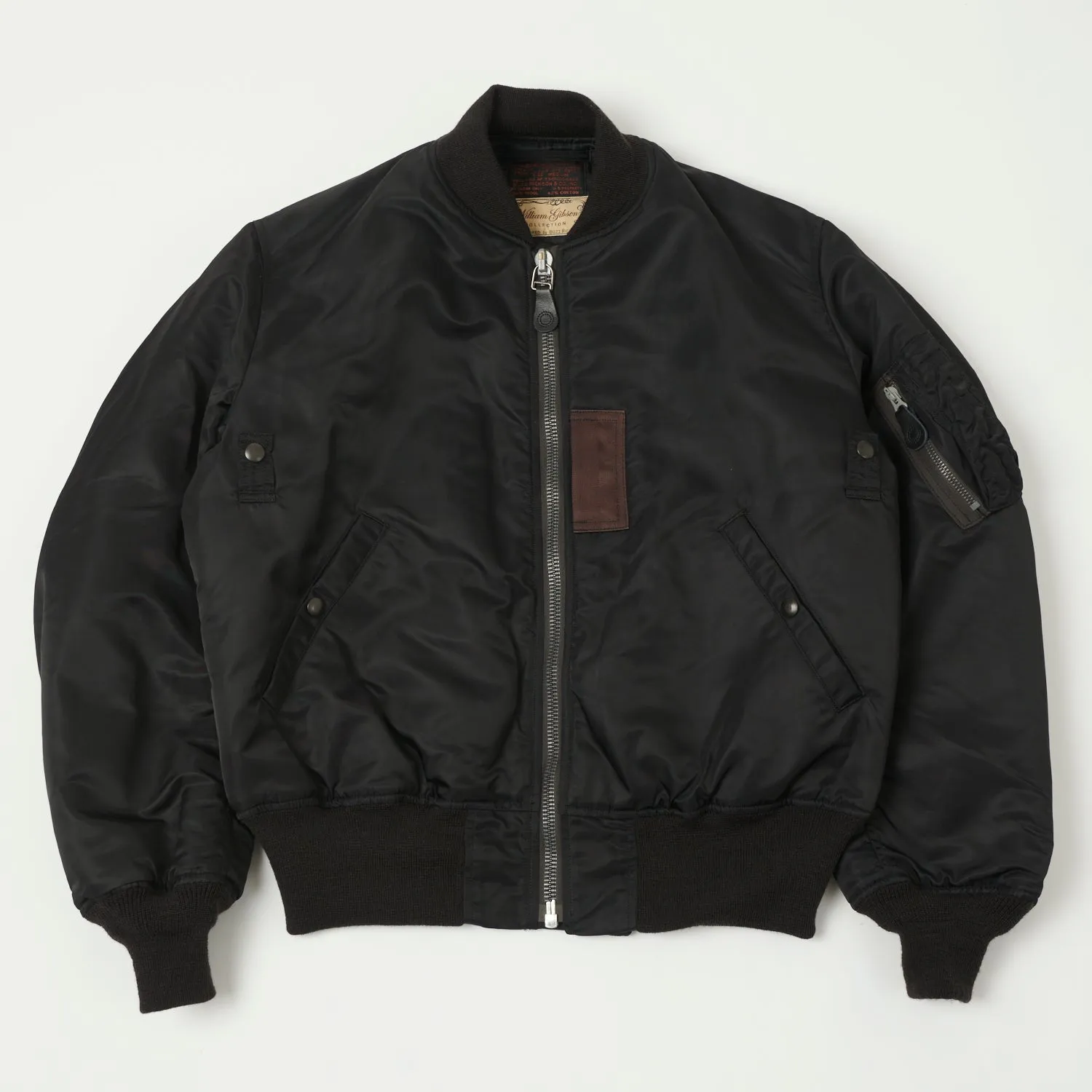 Buzz Rickson's x William Gibson MA-1 'Albert Turner & Co' Flight Jacket - Black sold by Son of a Stag