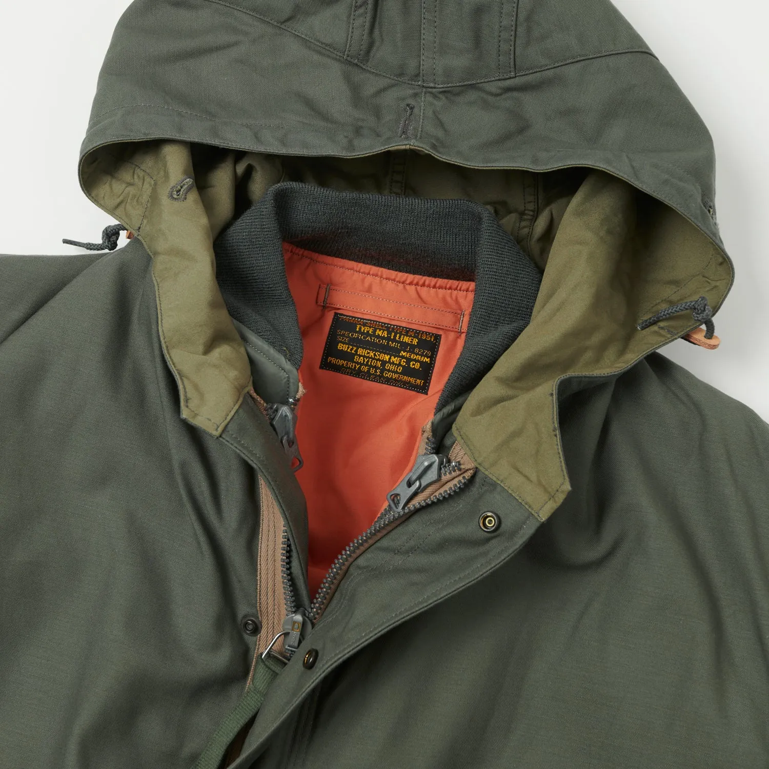 Buzz Rickson's 30th Anniversary M-51 Parka - Olive Drab sold by Son of a Stag product image thumbnail 2