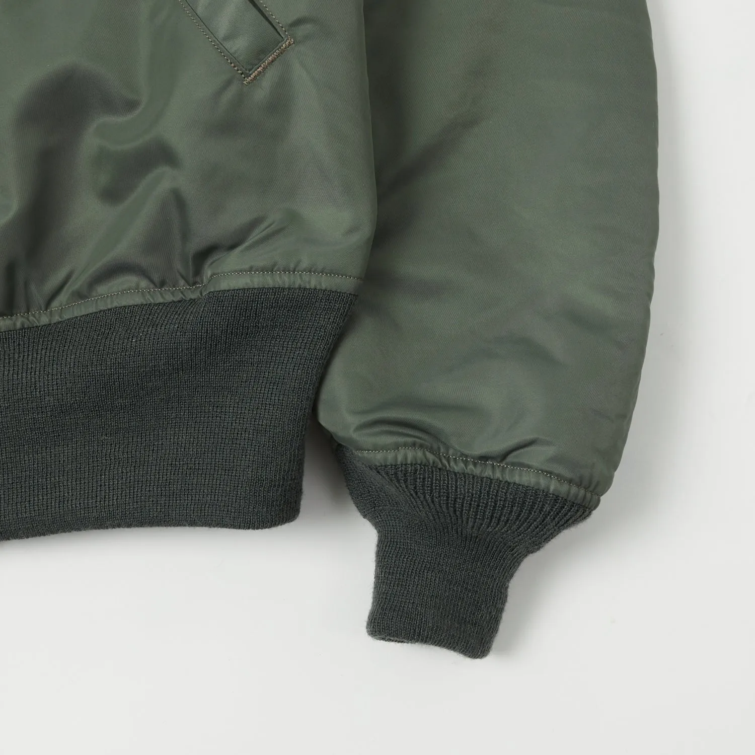 Buzz Rickson's MA-1 'Slender' Flight Jacket - Olive sold by Son of a Stag product image thumbnail 3