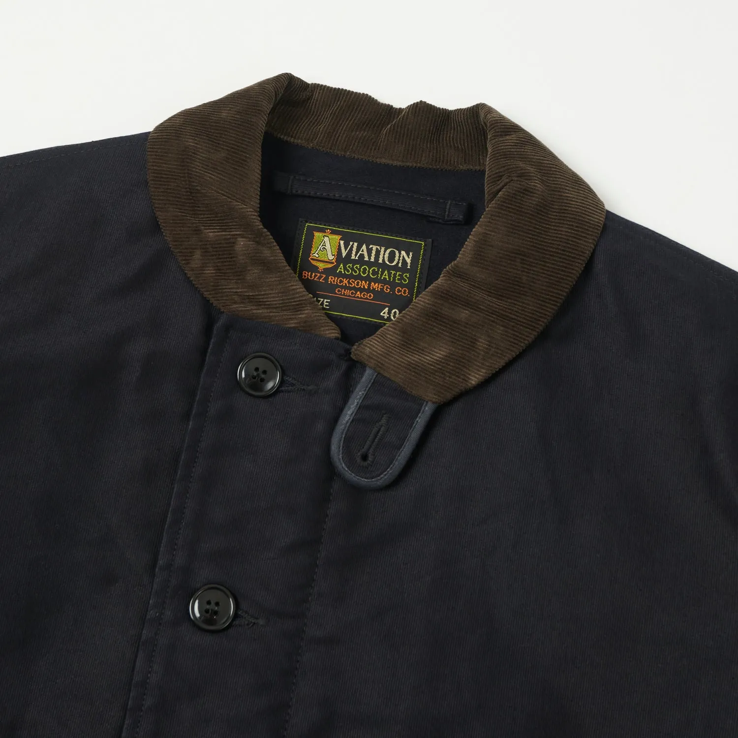 Buzz Rickson's ‘Aviation Associates’ N-1 Civilian Model Deck Jacket - Navy sold by Son of a Stag product image thumbnail 2