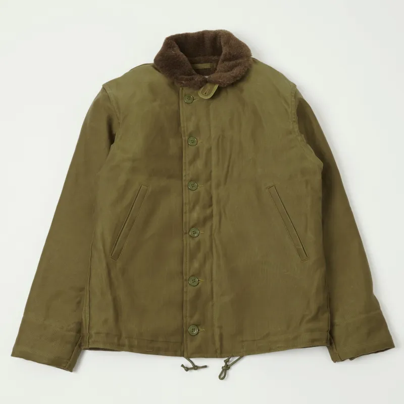 Freewheelers & Co 1940's Type N-1 Deck Jacket - Khaki/Beige sold by Son of a Stag