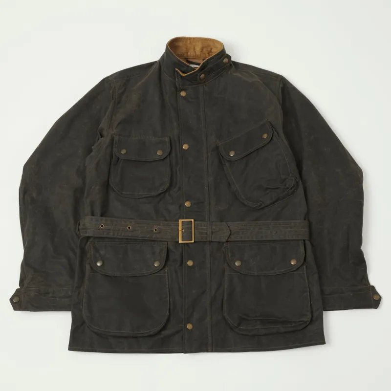 Shangri-La Heritage 'Explorator' Waxed Canvas Motorcycle Jacket - Deep Brown sold by Son of a Stag