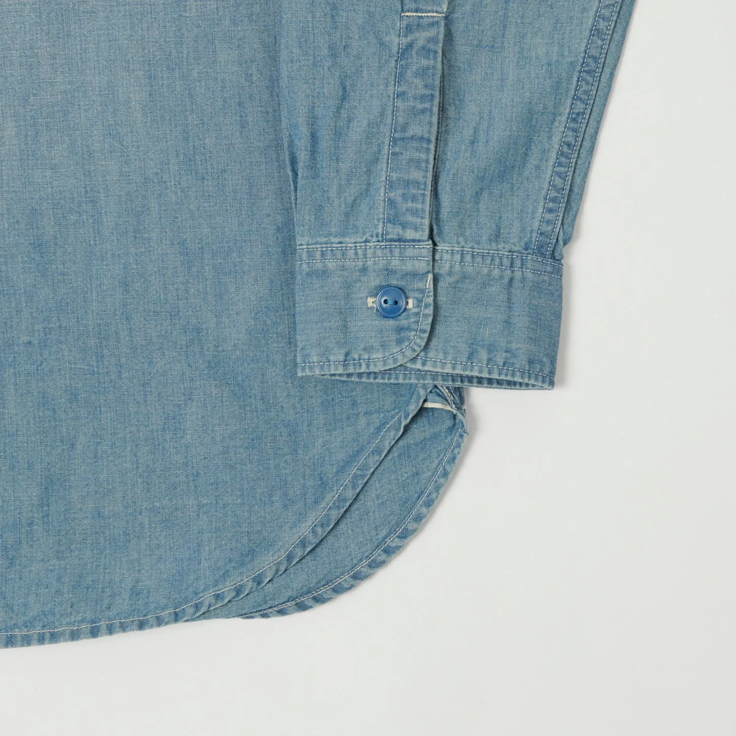 FULLCOUNT 4810 5oz Chambray Work Shirt - Heavy Wash sold by Son of a Stag product image thumbnail 5