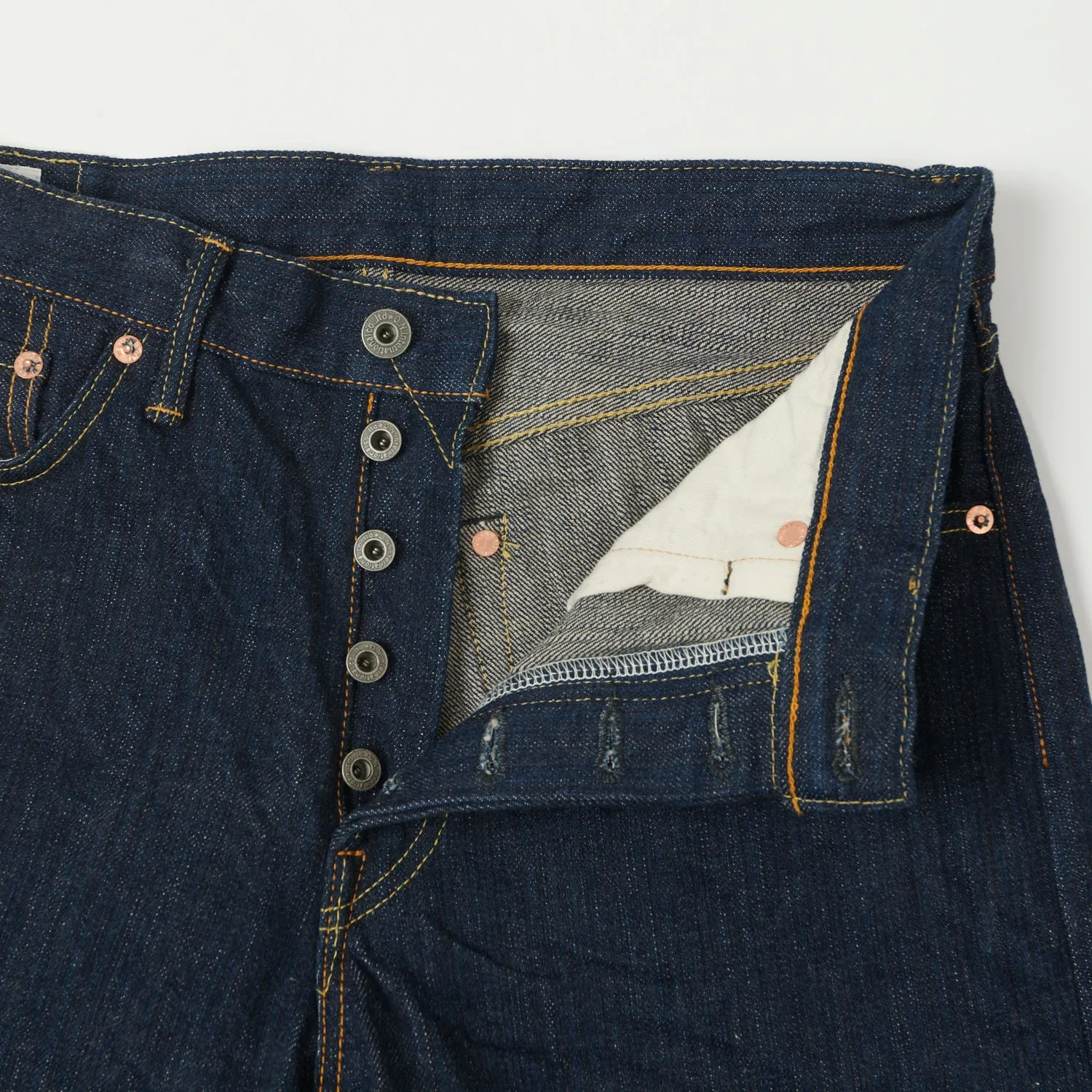 ONI Denim 288-Kiwami Natural Indigo 16oz Loose Straight Jean - One Wash sold by Son of a Stag product image thumbnail 5