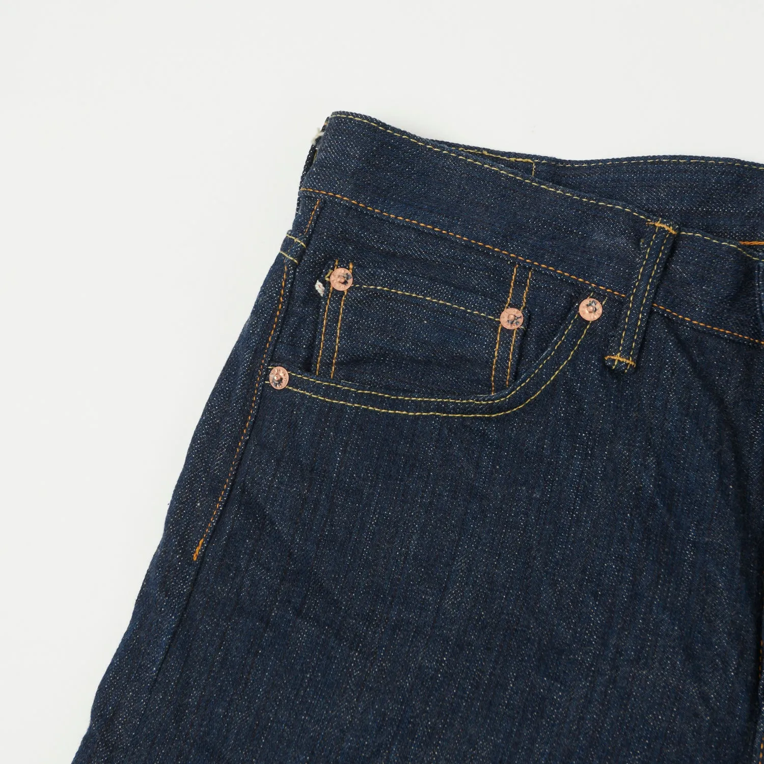 ONI Denim 288-Kiwami Natural Indigo 16oz Loose Straight Jean - One Wash sold by Son of a Stag product image thumbnail 4