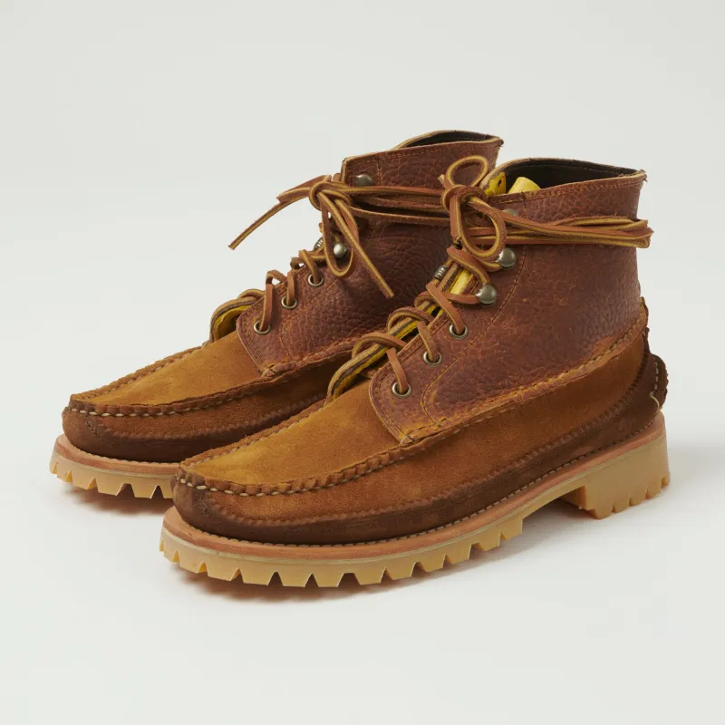 Yuketen All Handsewn Maine Guide 6 Eye DB Boot - Brown Multi sold by Son of a Stag