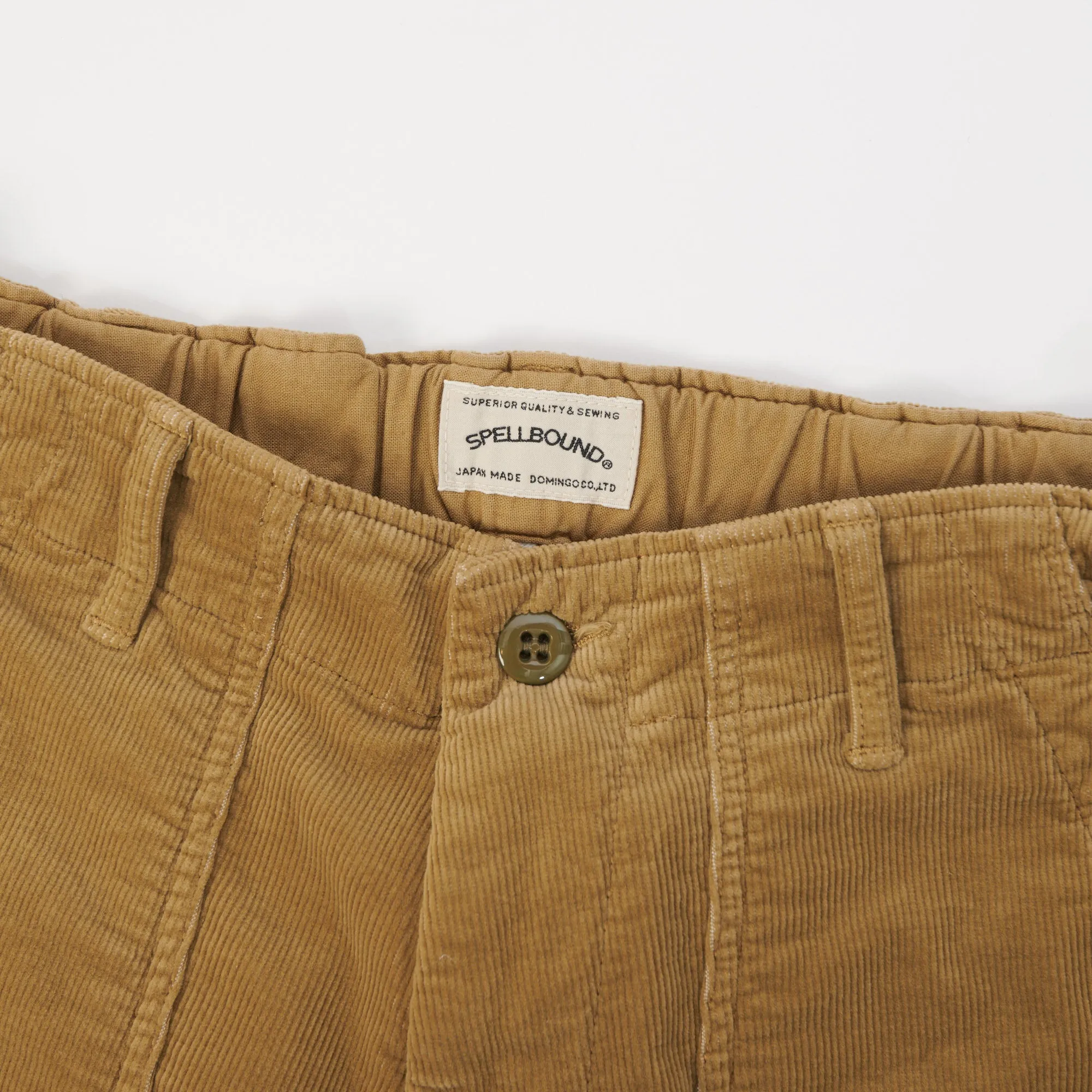 Spellbound Corduroy Baker Trouser - Khaki sold by Son of a Stag product image thumbnail 5