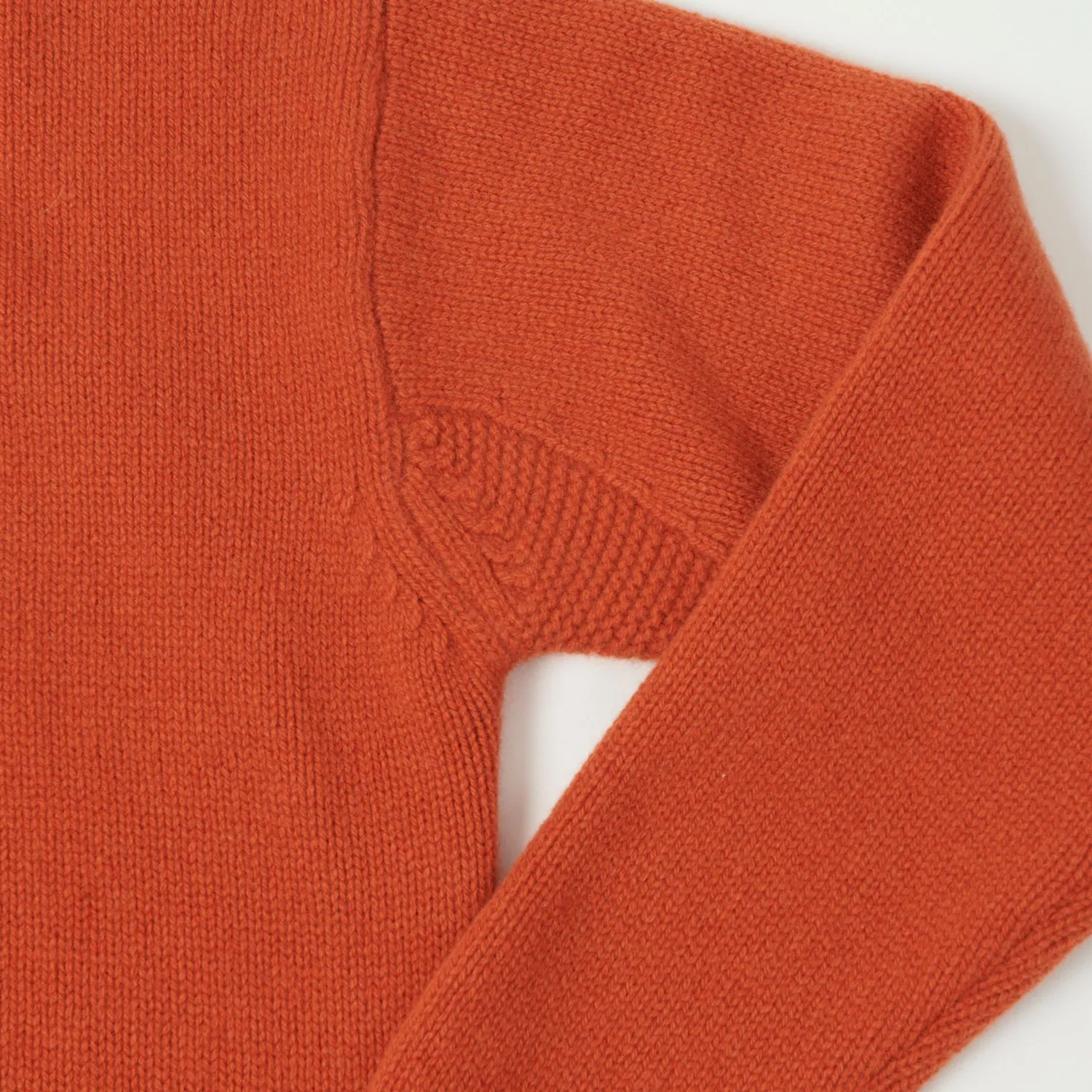 Merz b. Schwanen 'Good Basics' Wool Cashmere Knit Pullover - Rust sold by Son of a Stag product image thumbnail 5