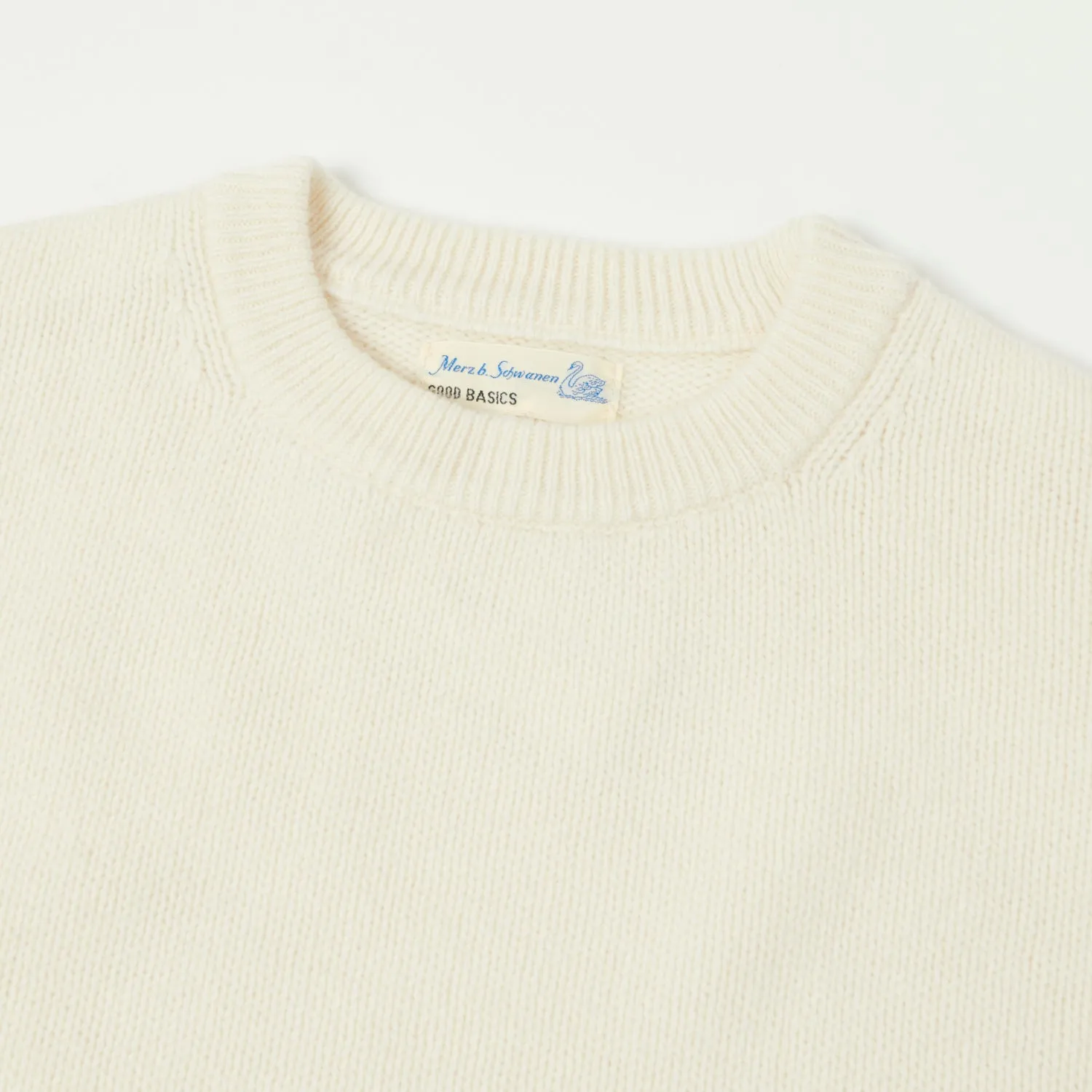 Merz b. Schwanen 'Good Basics' Wool Cashmere Knit Pullover - Nature sold by Son of a Stag product image thumbnail 2