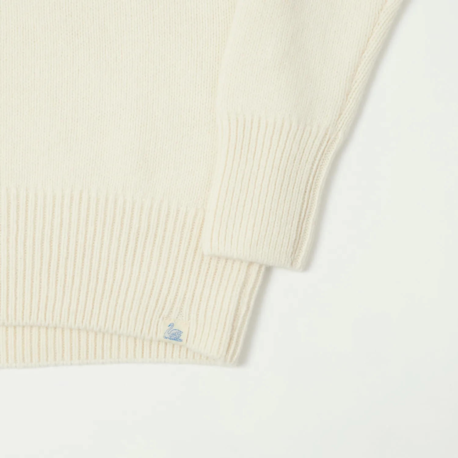 Merz b. Schwanen 'Good Basics' Wool Cashmere Knit Pullover - Nature sold by Son of a Stag product image thumbnail 4