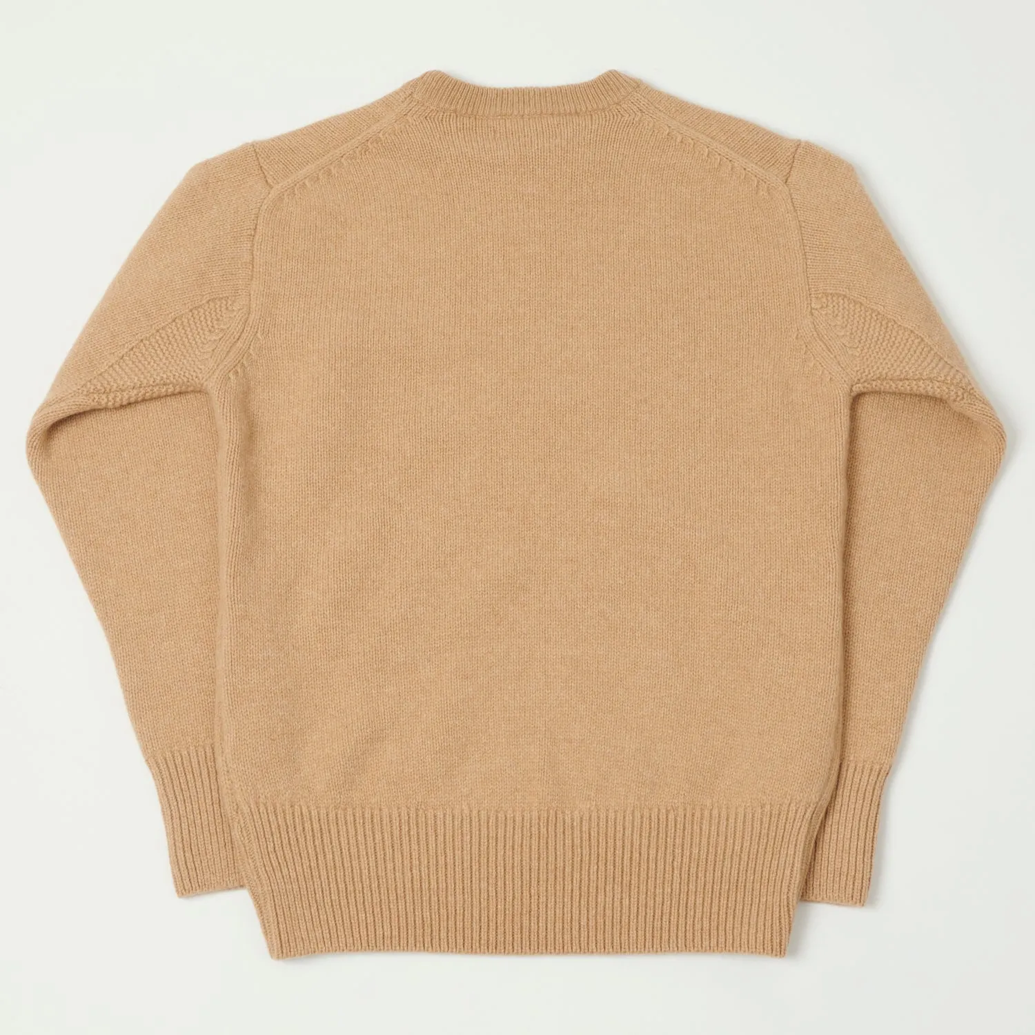 Merz b. Schwanen 'Good Basics' Wool Cashmere Knit Pullover - Toffee sold by Son of a Stag product image thumbnail 5