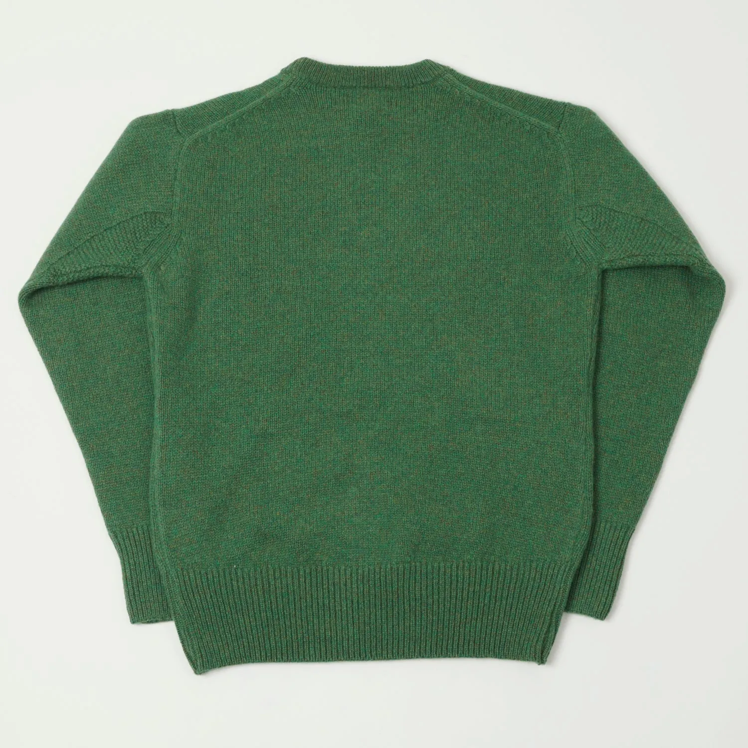 Merz b. Schwanen 'Good Basics' Wool Cashmere Knit Pullover - Moss Green sold by Son of a Stag product image thumbnail 3