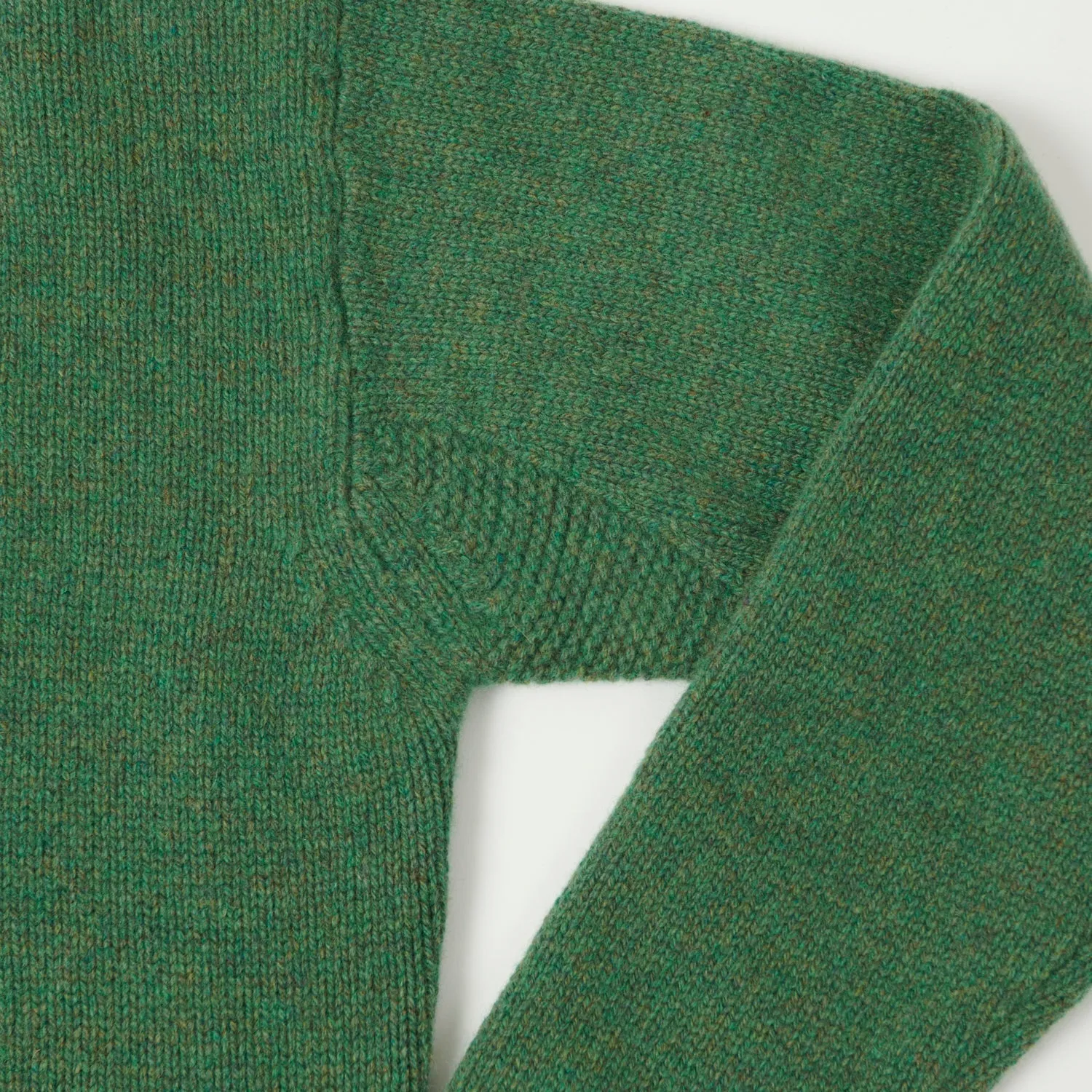 Merz b. Schwanen 'Good Basics' Wool Cashmere Knit Pullover - Moss Green sold by Son of a Stag product image thumbnail 5
