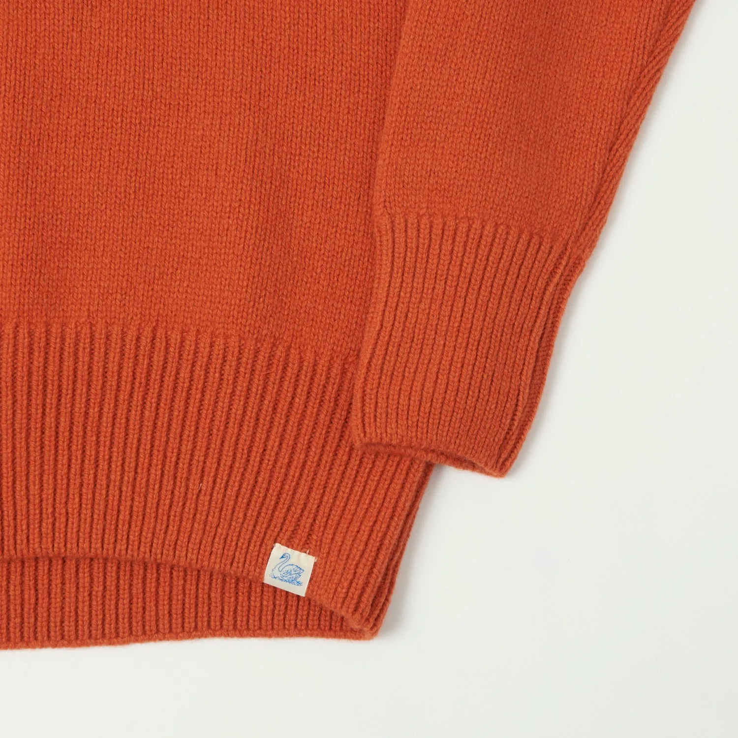 Merz b. Schwanen 'Good Basics' Wool Cashmere Knit Turtleneck - Rust sold by Son of a Stag product image thumbnail 3