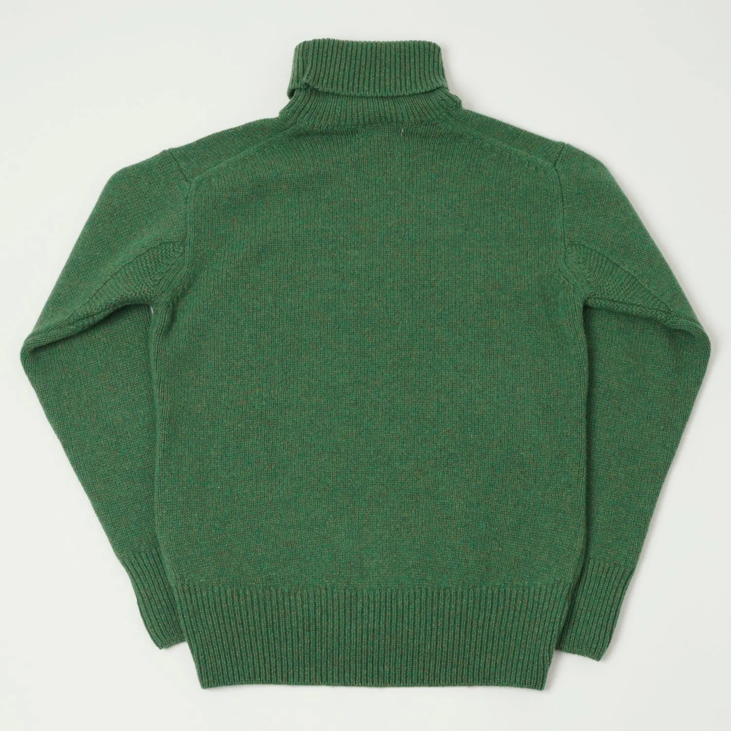Merz b. Schwanen 'Good Basics' Wool Cashmere Knit Turtleneck - Moss Green sold by Son of a Stag product image thumbnail 5