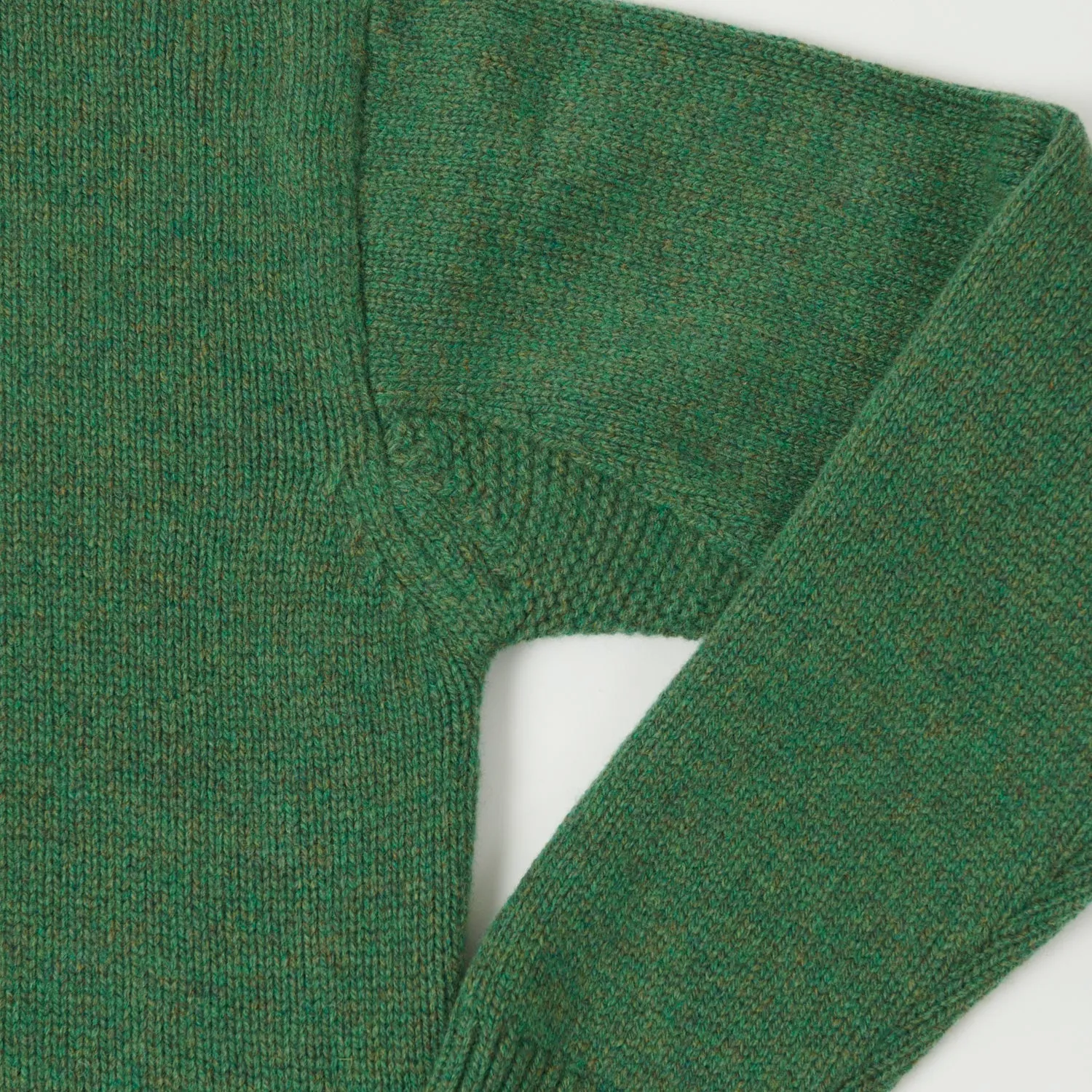 Merz b. Schwanen 'Good Basics' Wool Cashmere Knit Turtleneck - Moss Green sold by Son of a Stag product image thumbnail 4