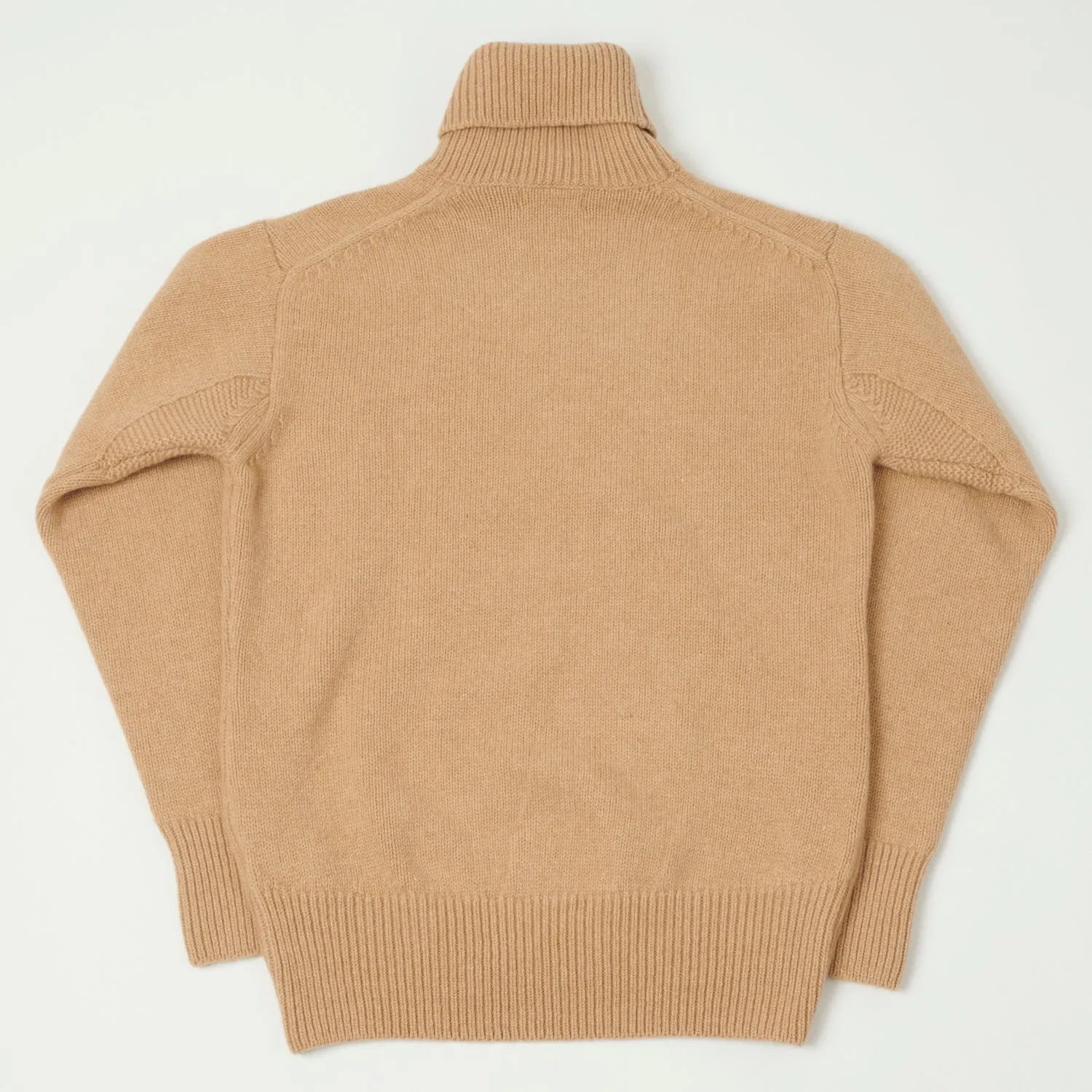 Merz b. Schwanen 'Good Basics' Wool Cashmere Knit Turtleneck - Toffee sold by Son of a Stag product image thumbnail 5