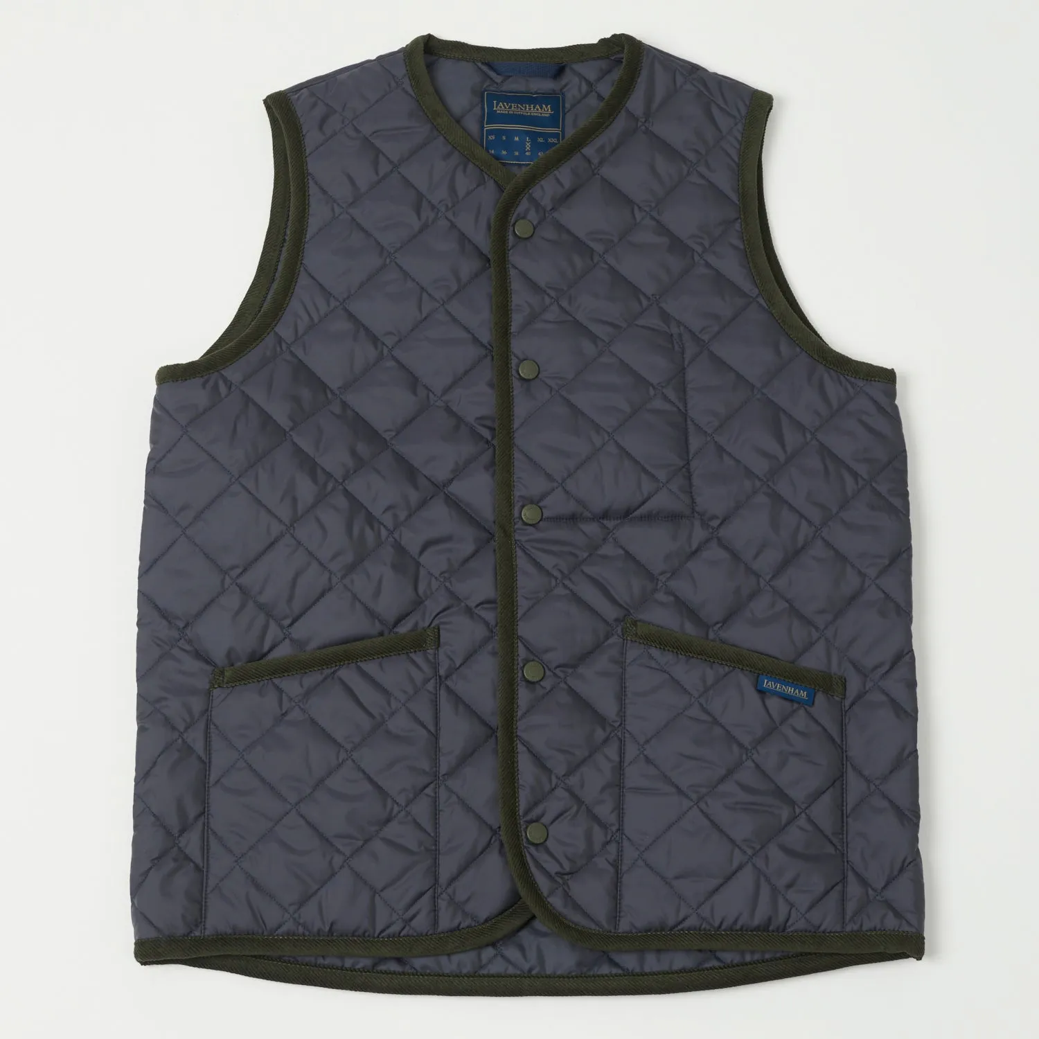 Lavenham Thornham Quilted Gilet - Suffolk Navy/Suffolk Navy sold by Son of a Stag