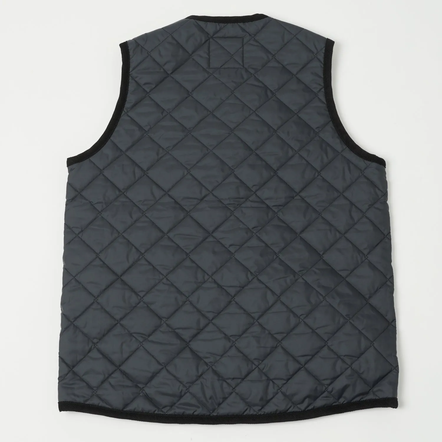 Lavenham Thornham Quilted Gilet - Lamp Black/Olive Green sold by Son of a Stag product image thumbnail 3