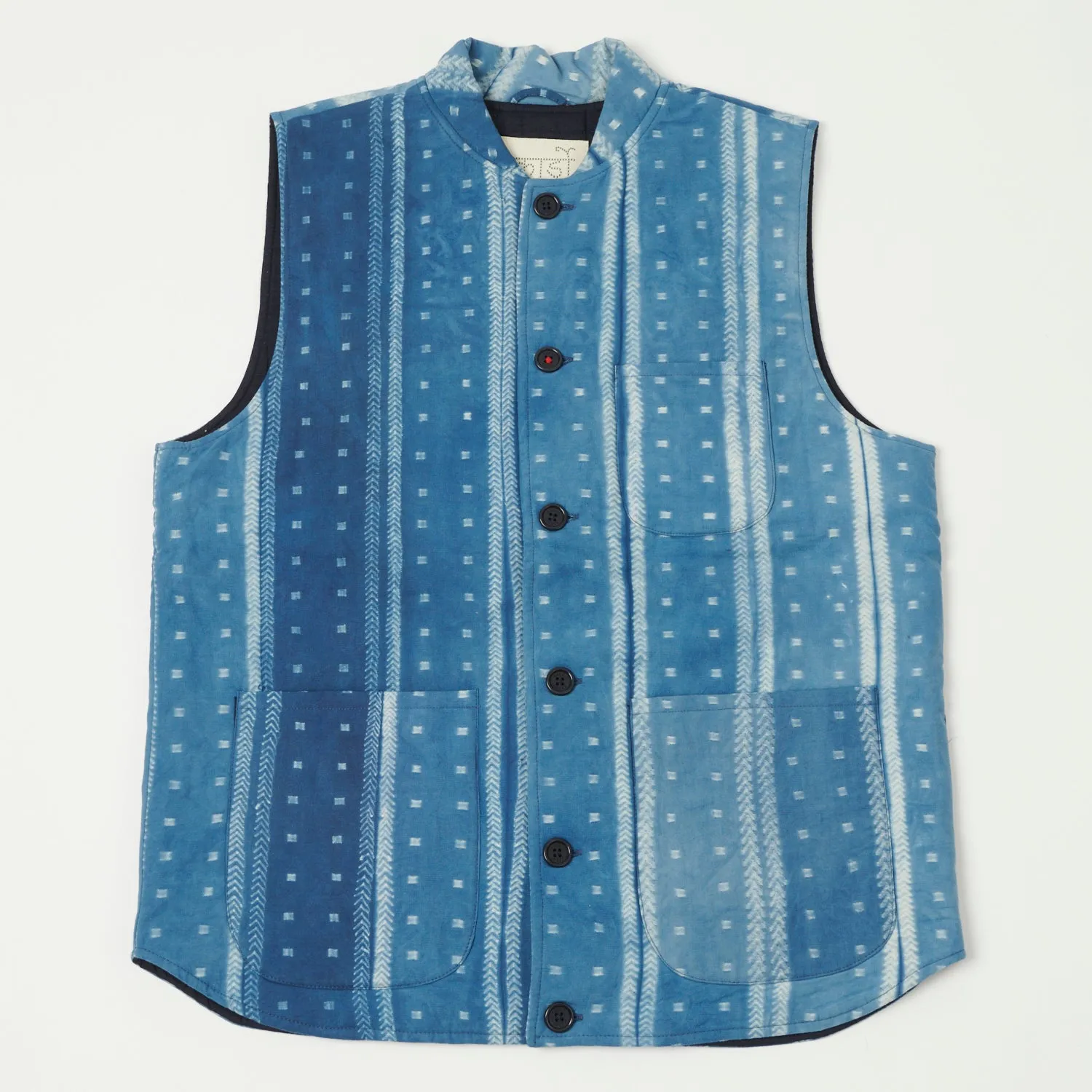 Kardo Leo Quilted Vest - Indigo sold by Son of a Stag