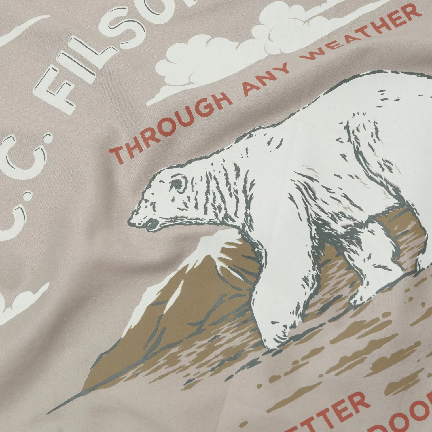 Filson Polar Bear Bandana - Light Grey sold by Son of a Stag product image thumbnail 2