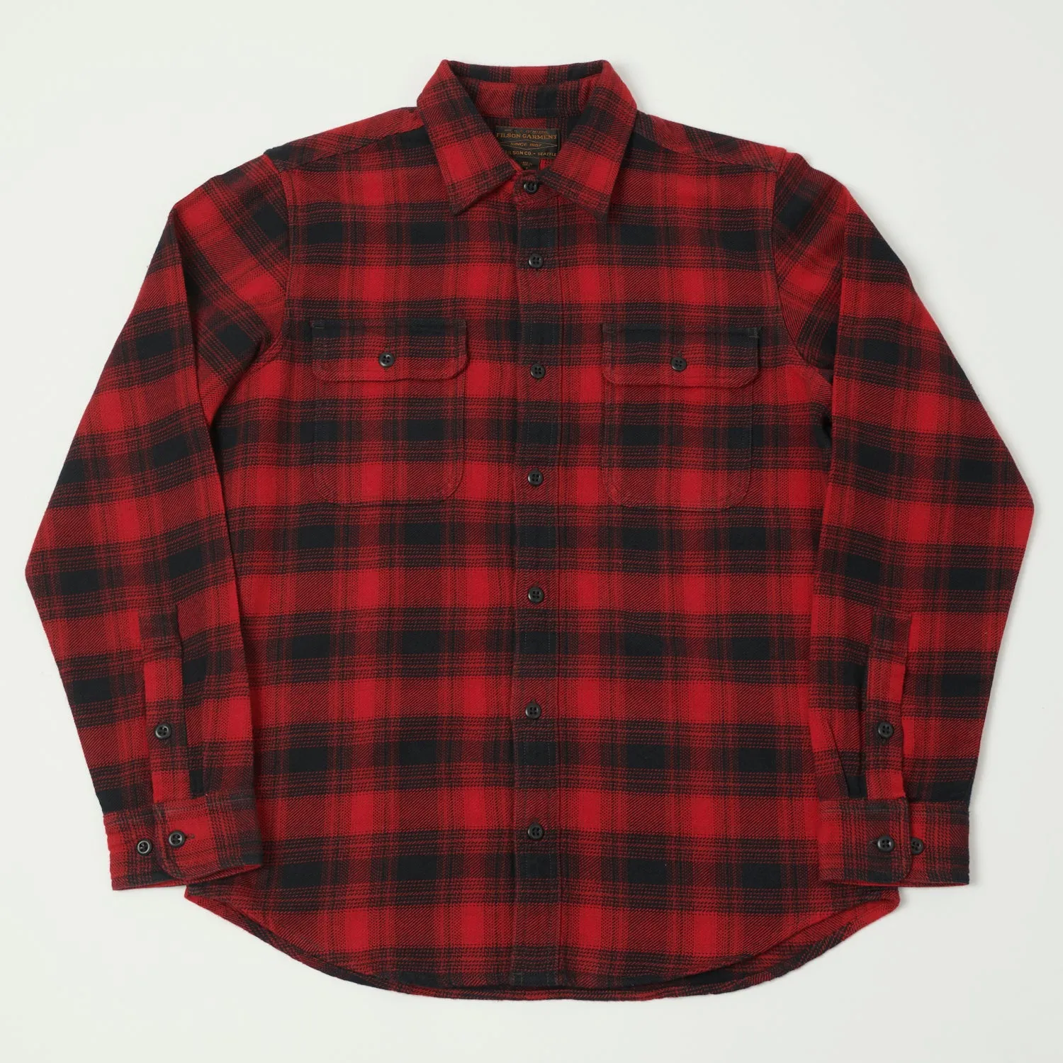 Filson Vintage Flannel Work Shirt - Red Oak Ombre sold by Son of a Stag