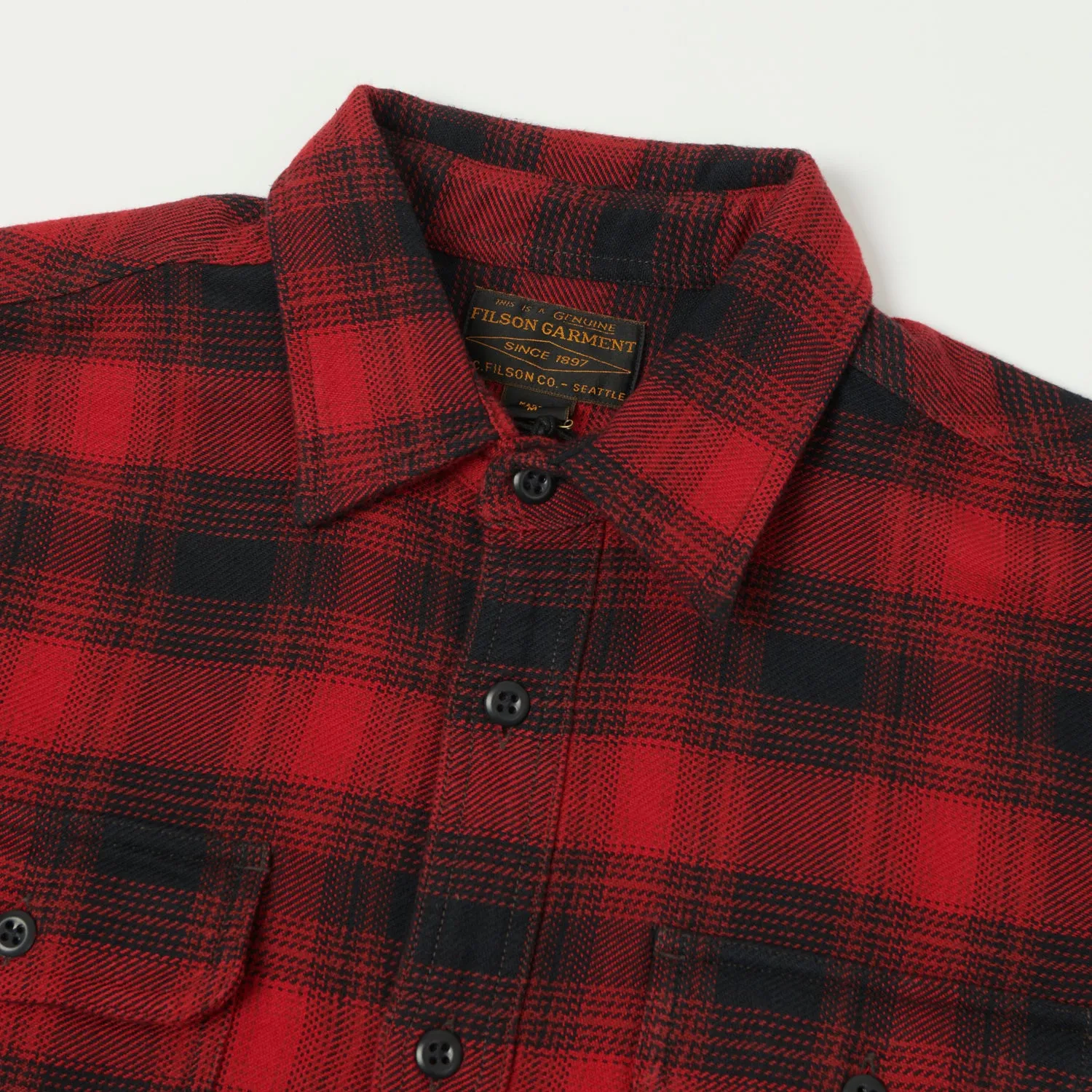 Filson Vintage Flannel Work Shirt - Red Oak Ombre sold by Son of a Stag product image thumbnail 2